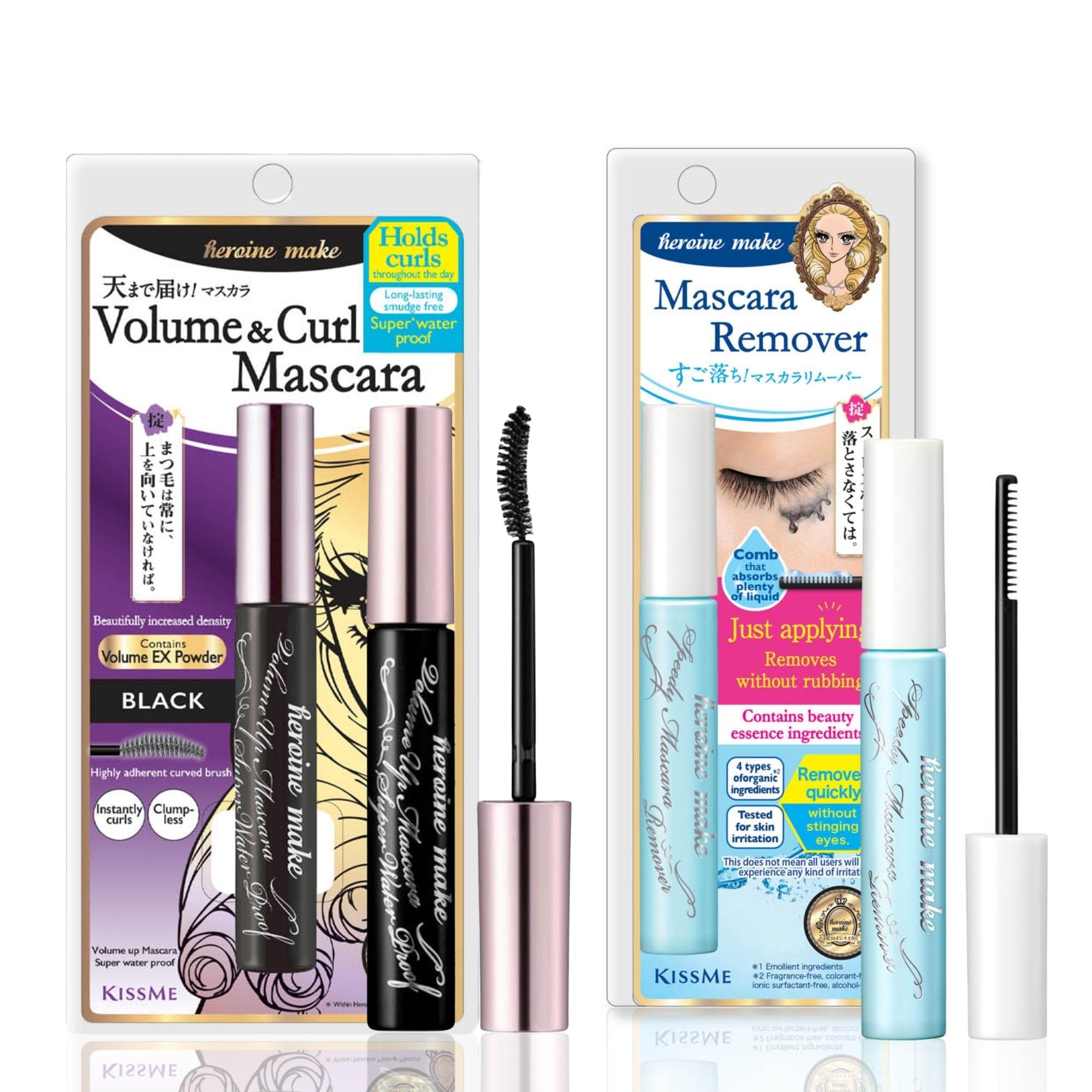 Set Combinado De Máscara Voluminizadora Heroine Make Con Removedor Japan - Venta Internacional.