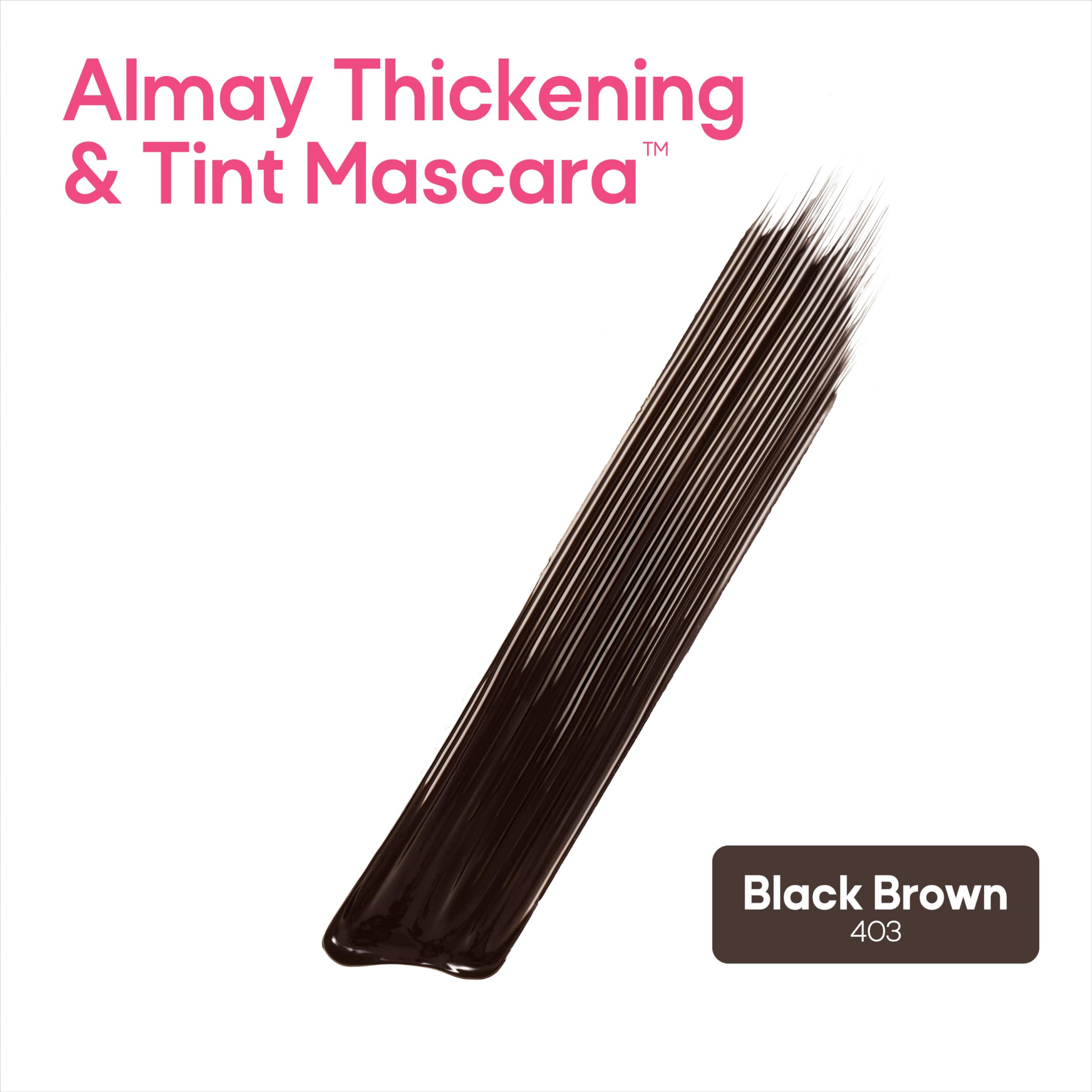 Foto 3 pulgar | Máscara Almay Thickening & Tint 403 Black Brown 8 Ml - Venta Internacional.
