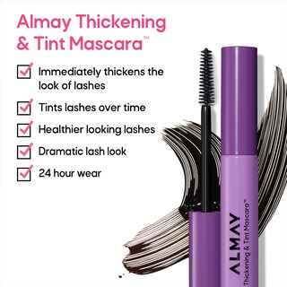 Foto 3 | Máscara Almay Thickening & Tint 403 Black Brown 8 Ml - Venta Internacional.