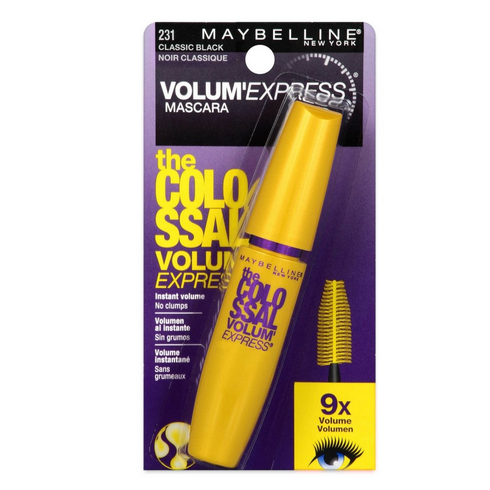 Máscara Maybelline Volum' Express Colossal Lavable Negra - Venta Internacional.