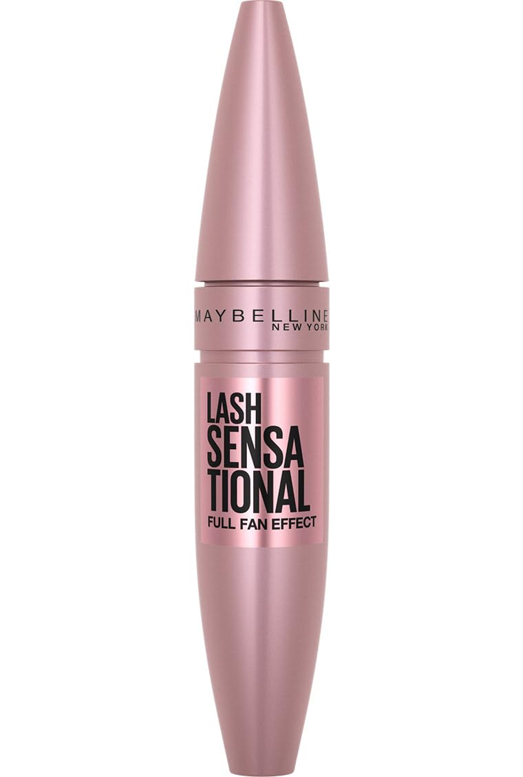 Máscara Maybelline Lash Sensational  Lavable  Negra Y Negra - Venta Internacional.