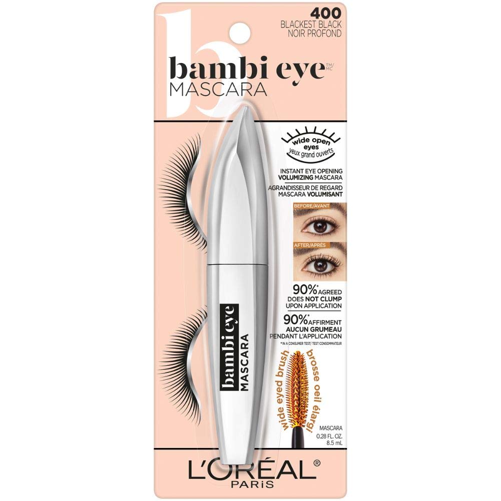 Foto 3 pulgar | Máscara L'oreal Paris Makeup Bambi Eye Lasting Volume Black - Venta Internacional.