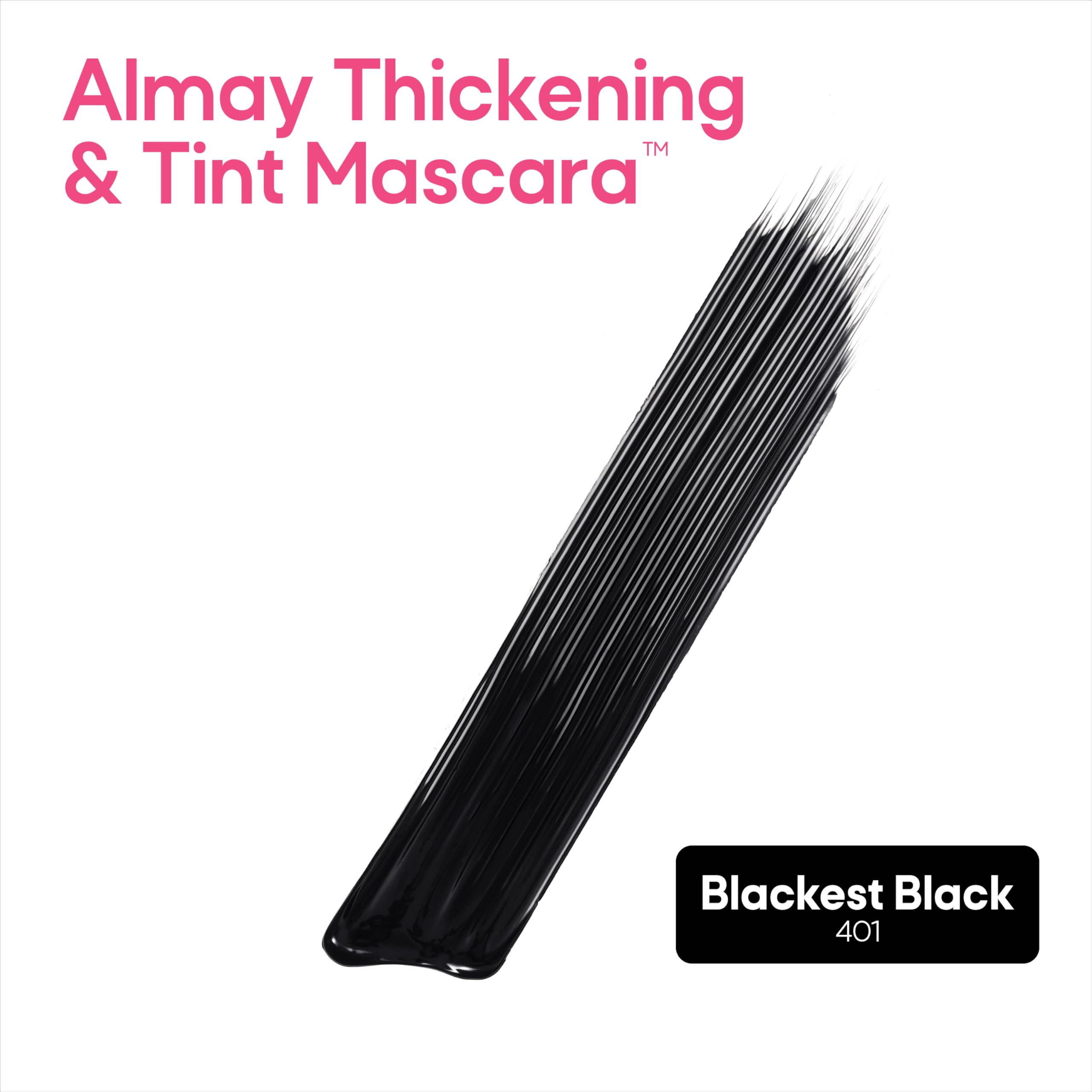 Foto 3 pulgar | Máscara Almay Thickening & Tint 401 Blackest Black 8 Ml - Venta Internacional.