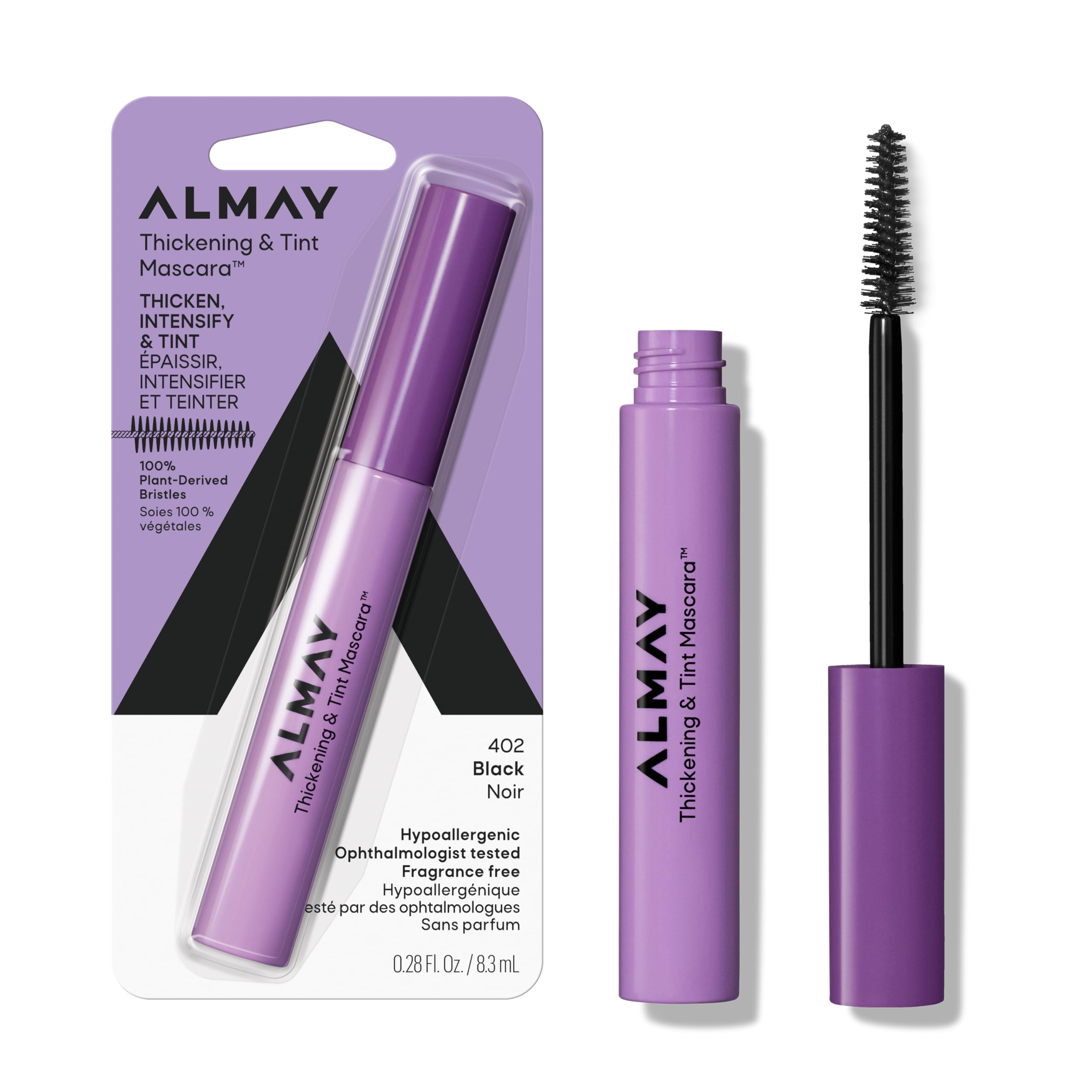Foto 2 pulgar | Máscara Almay Thickening & Tint 402 Black 8 Ml - Venta Internacional.