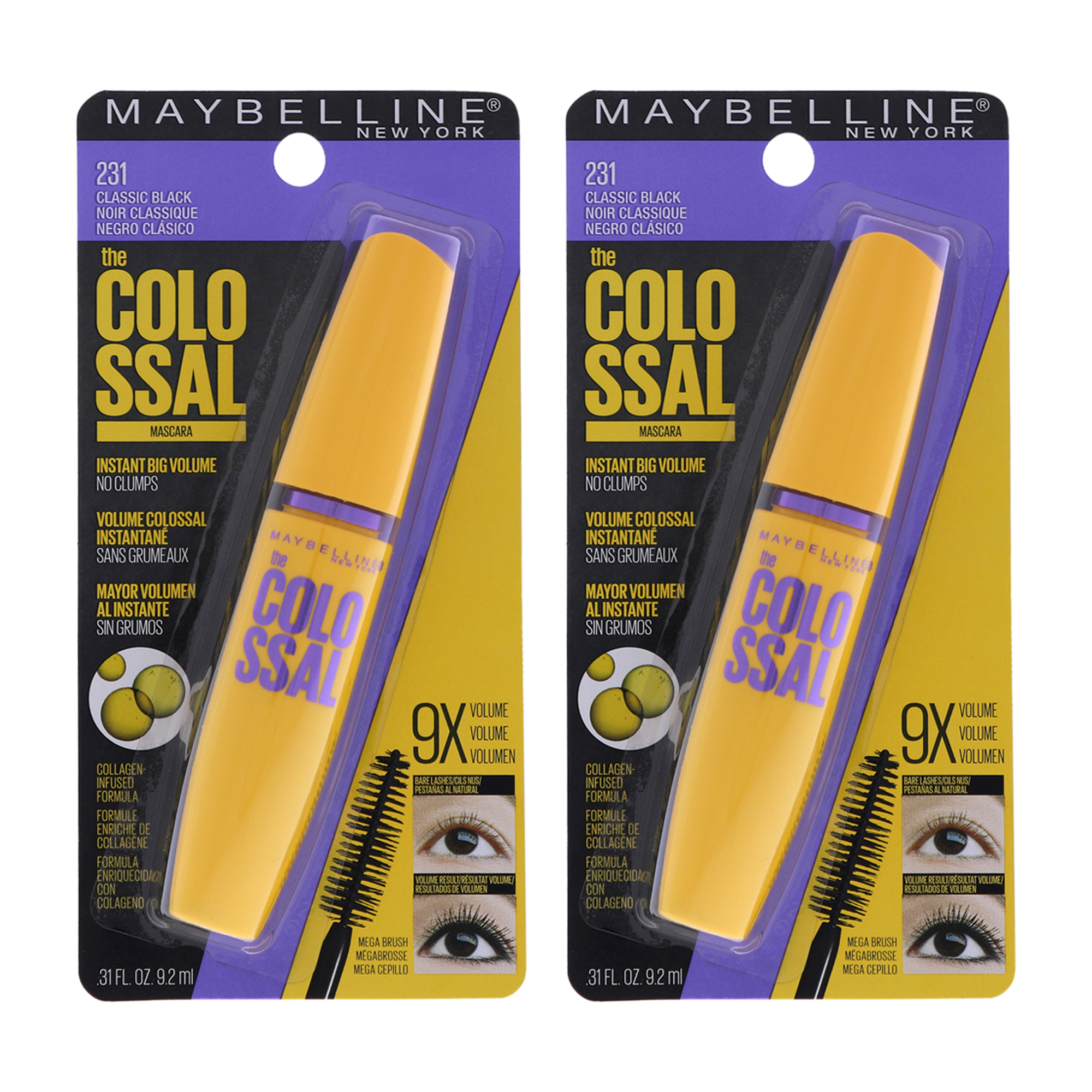 Foto 2 pulgar | Máscara Maybelline The Colossal Volum Express 231 Classic Black - Venta Internacional.