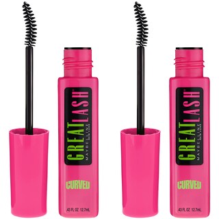 Foto 1 | Máscara Maybelline New York Great Lash Curved Brush Negra 25 Ml X2 - Venta Internacional.