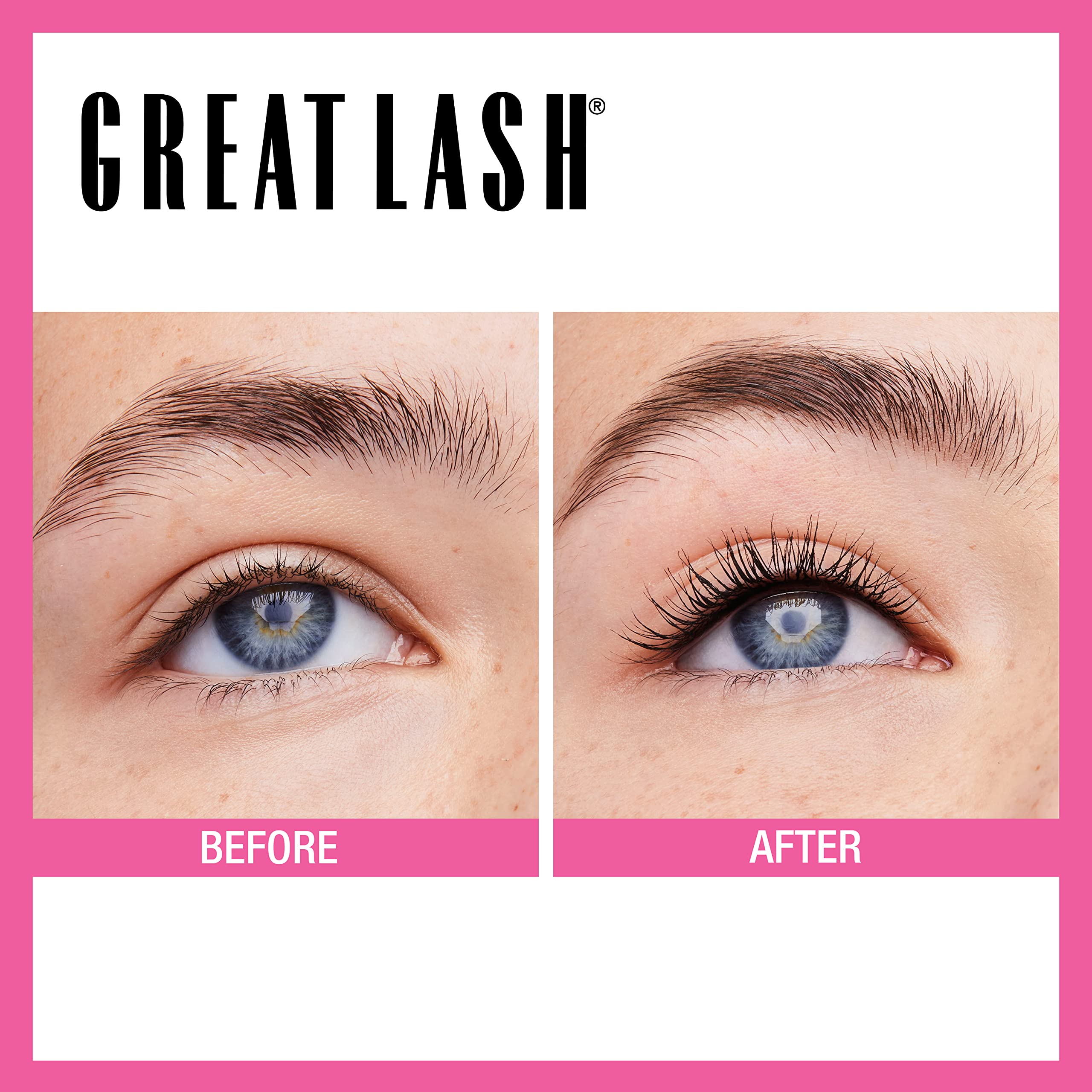 Foto 3 | Máscara Maybelline New York Great Lash Curved Brush Negra 25 Ml X2 - Venta Internacional.