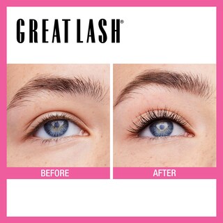 Foto 3 | Máscara Maybelline New York Great Lash Curved Brush Negra 25 Ml X2 - Venta Internacional.