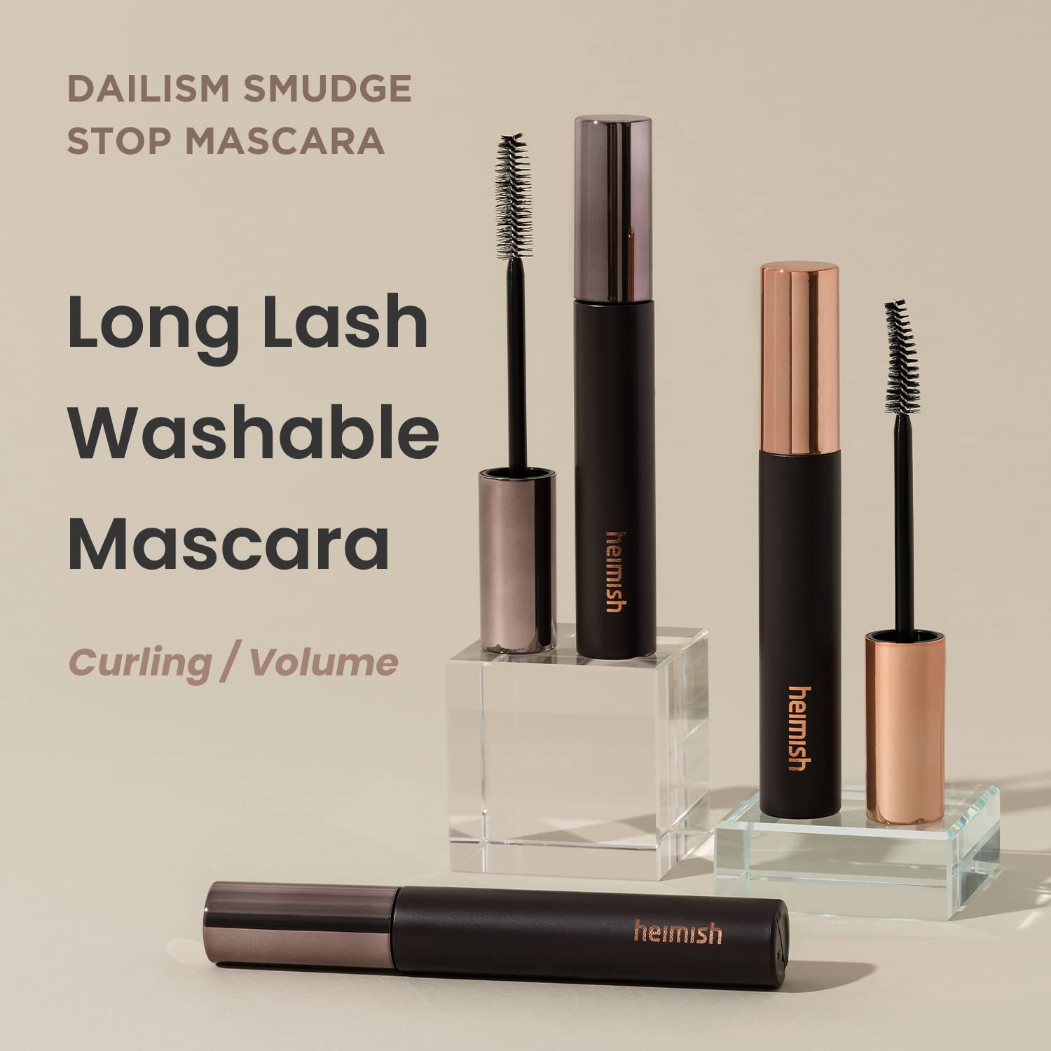 Foto 2 | Máscara Heimish Dailism Smudge Stop Curling 9 G A Prueba De Agua - Venta Internacional.