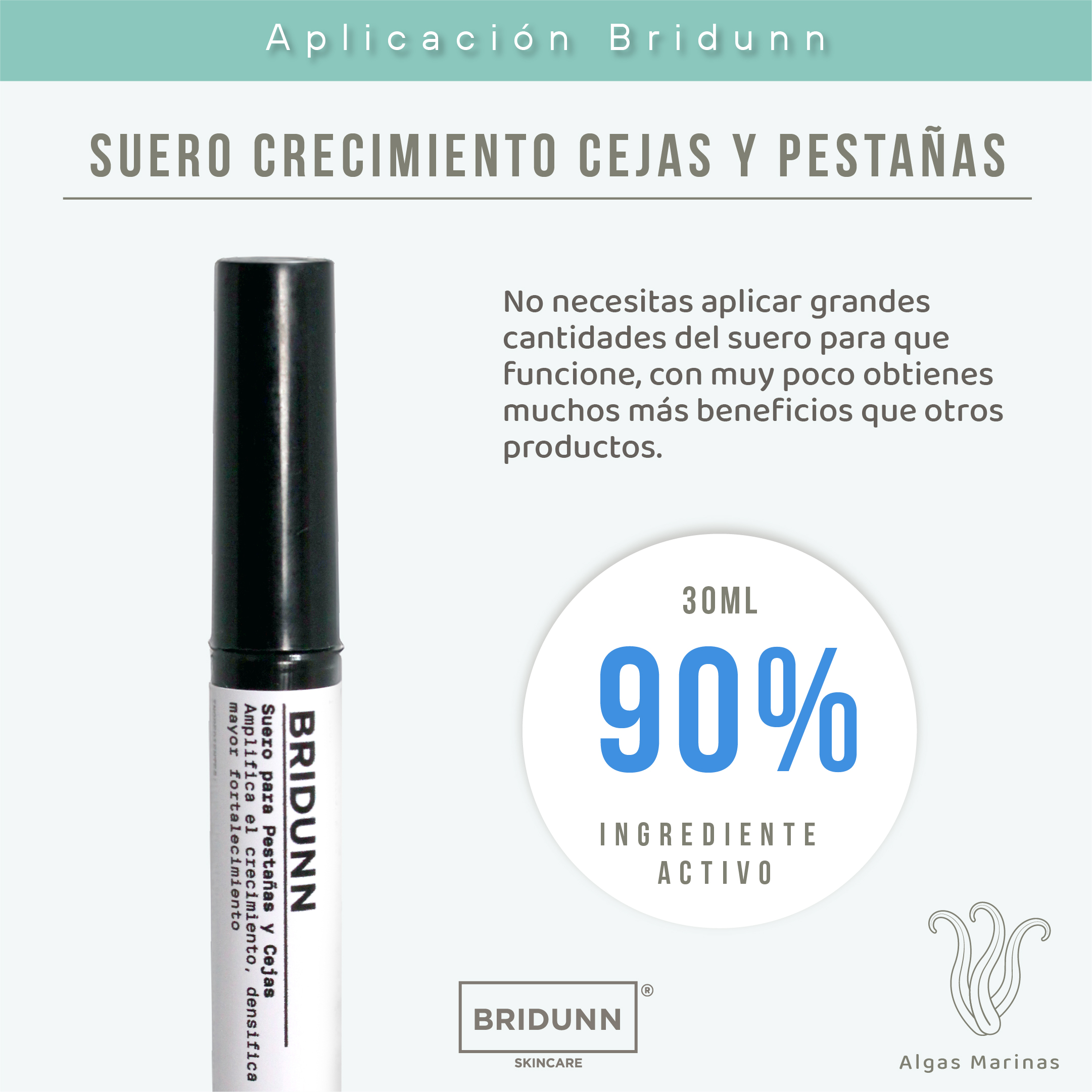 Foto 6 pulgar | Suero de Crecimiento y Fortalecimiento de Pestañas y Cejas Bridunn Skincare