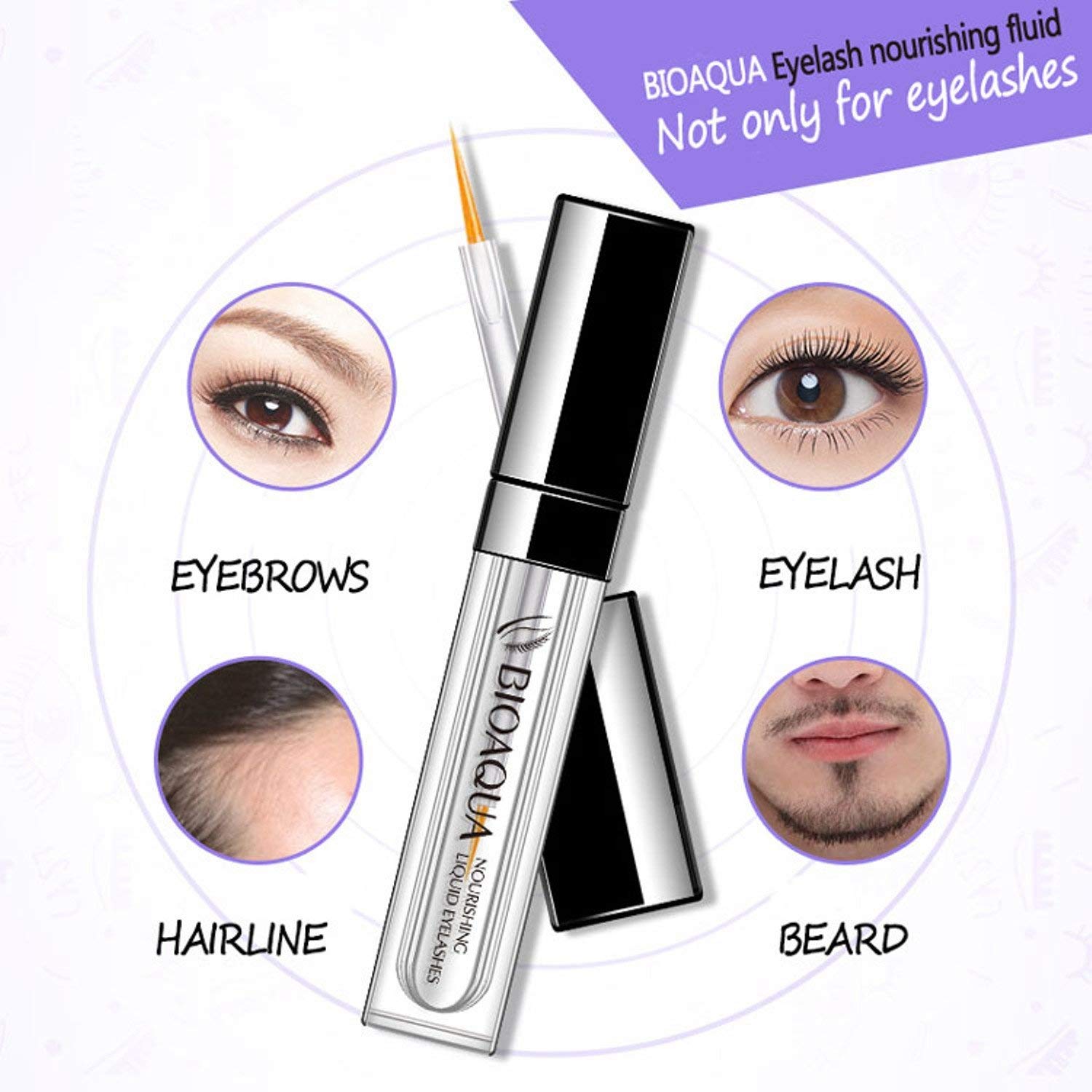 Foto 7 pulgar | Líquido Alargador De Pestañas, Cejas Y Líneas De Cabello Bioaqua - Venta Internacional.