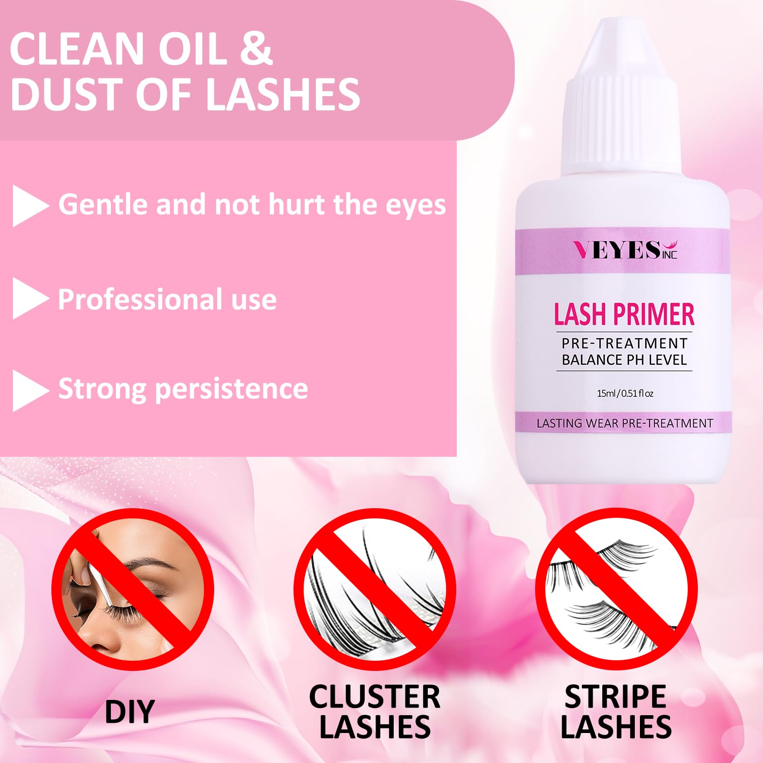 Foto 4 pulgar | Lash Primer Veyes Inc Para Extensiones De Pestañas Profesional De 15 Ml - Venta Internacional.