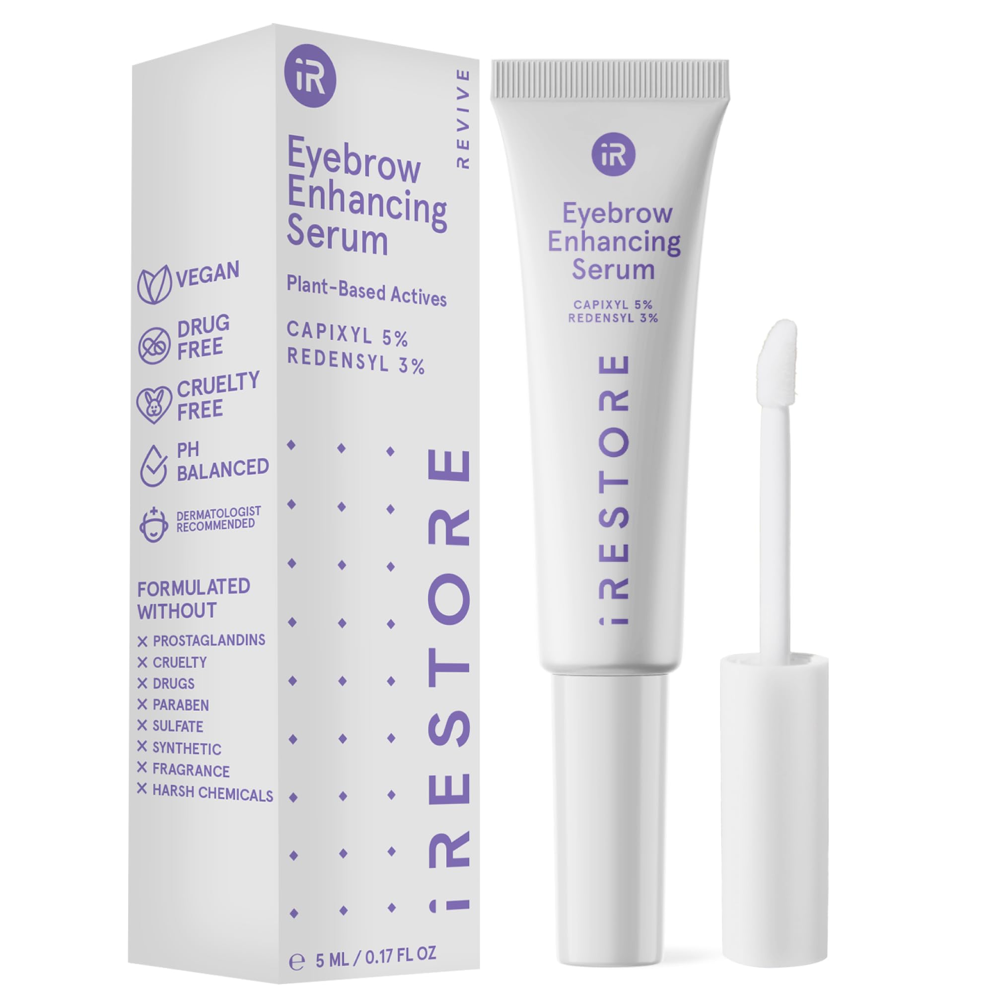 Foto 2 pulgar | Sérum Para El Crecimiento De Cejas Irestore Vegan, 5 Ml, Suministro Para 3 Meses - Venta Internacional.