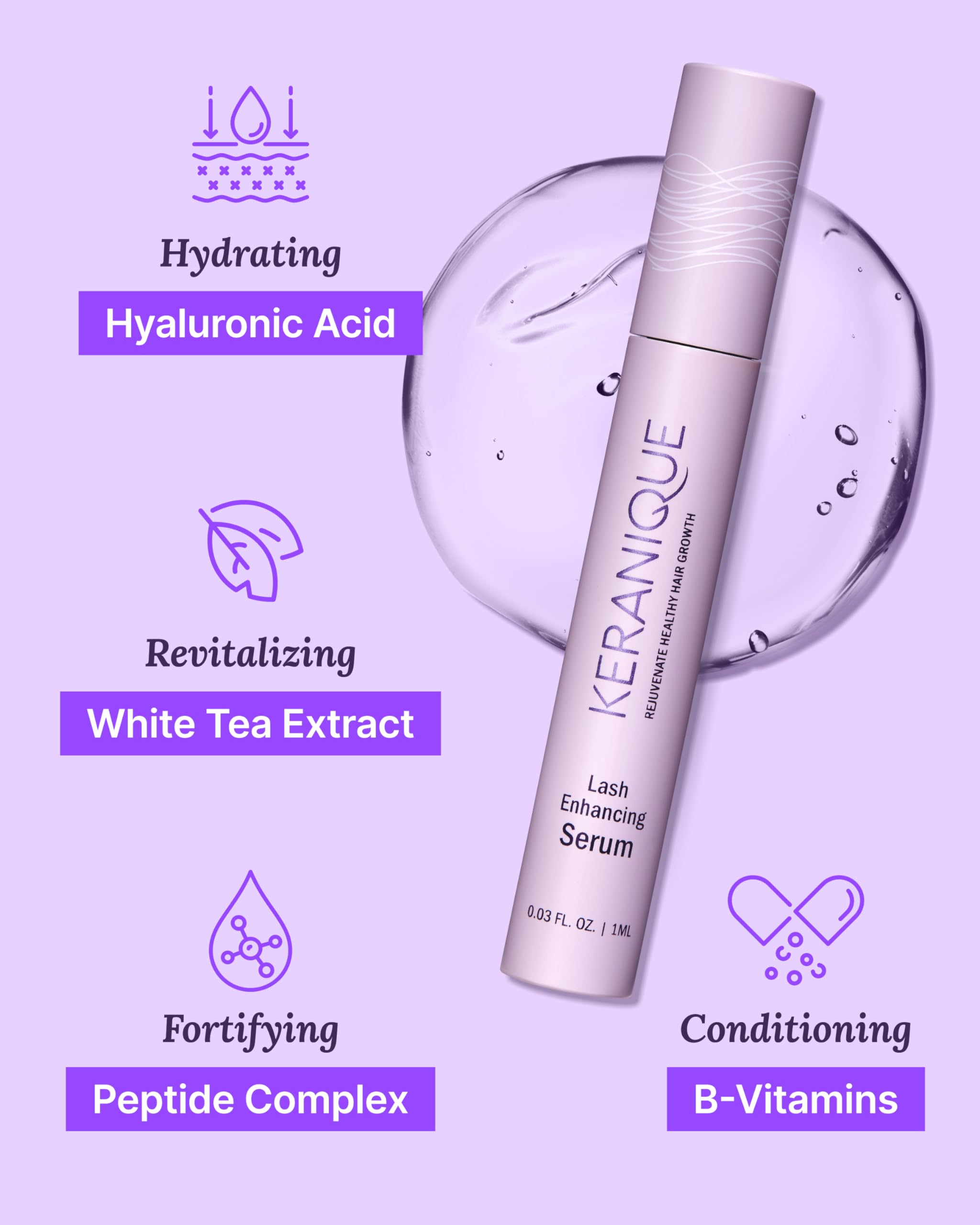 Foto 6 pulgar | Sérum Para El Crecimiento De Pestañas Keranique Lash Serum Para Mujer - Venta Internacional.