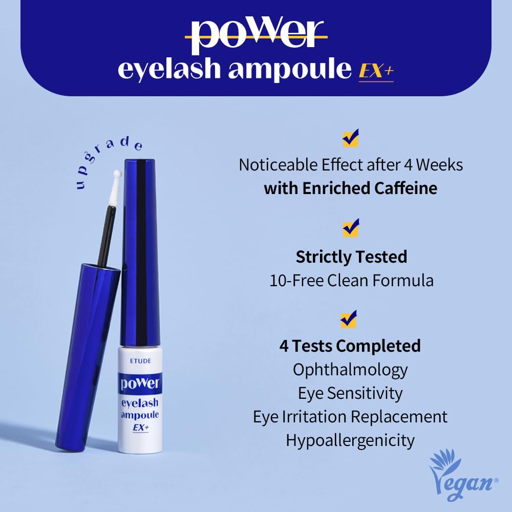 Foto 3 pulgar | Sérum Para Pestañas Etude Power Ampoule 1+1 Set De 40 Ml Korean K-beauty - Venta Internacional.