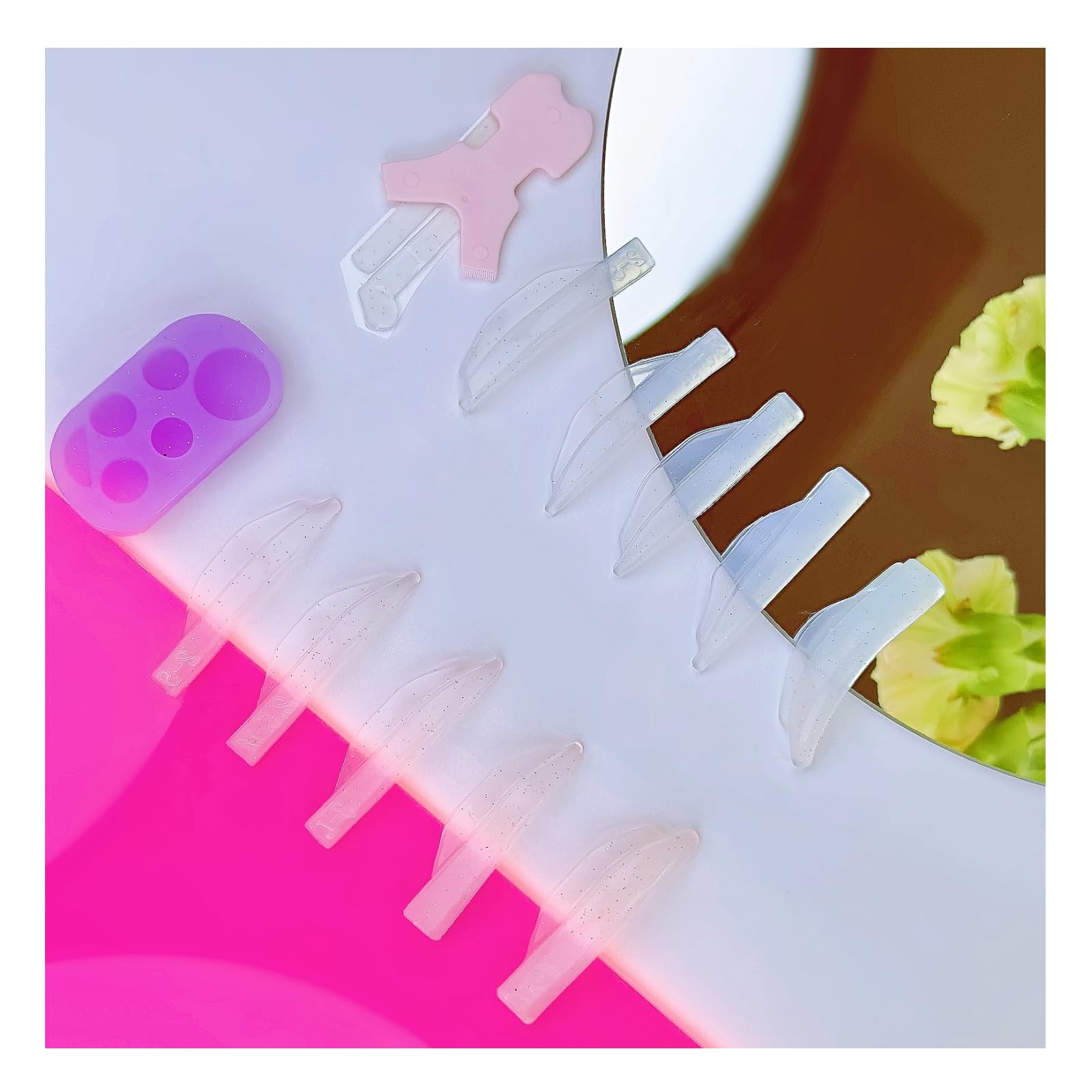 Kit De Barras Para Levantar Pestañas Liber Beauty Con Purpurina, Protector Permanente De Pestañas - Venta Internaciona
