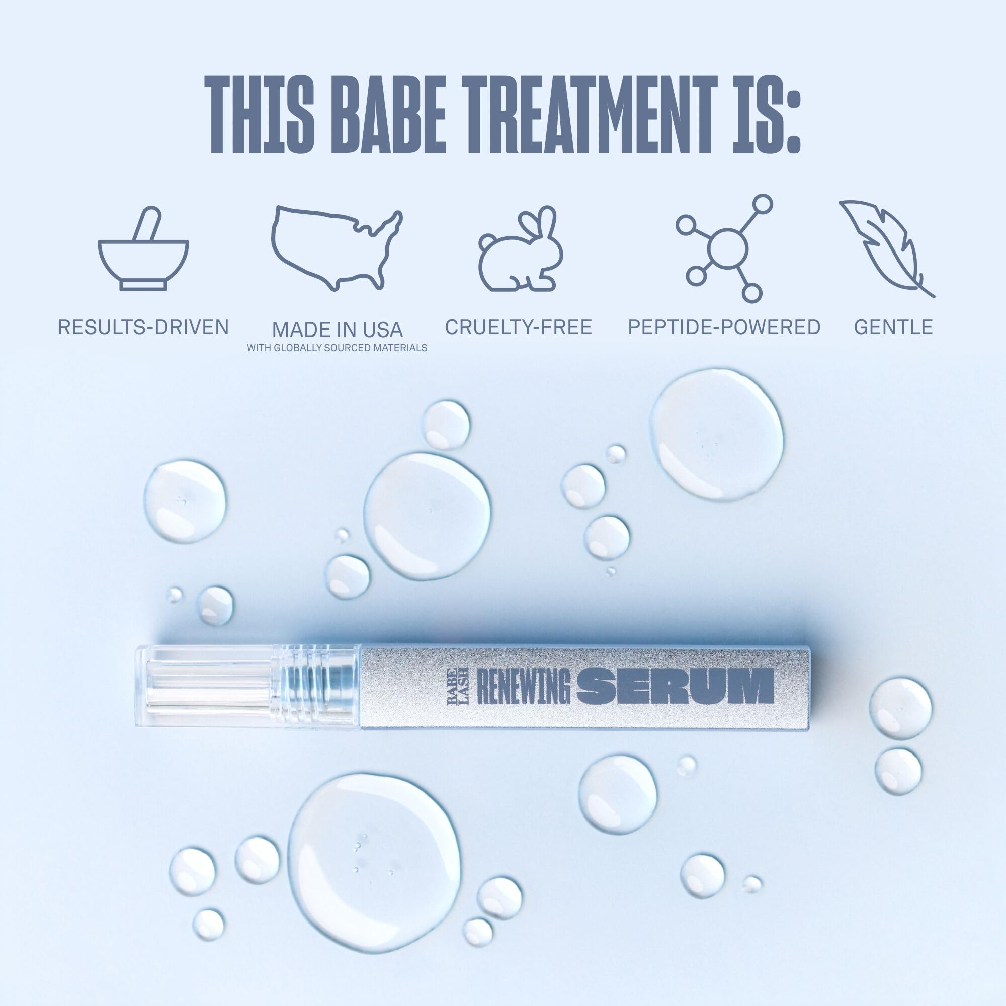 Foto 6 | Sérum Para Pestañas Babe Original, Péptido Renovador, 6 Ml, Fuller Lashes - Venta Internacional.
