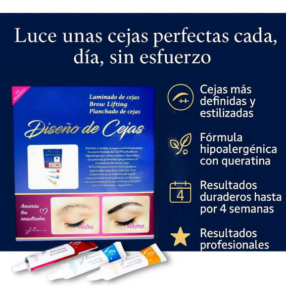 Foto 4 pulgar | Kit Planchado Cejas Profesional Laminado Xtellar