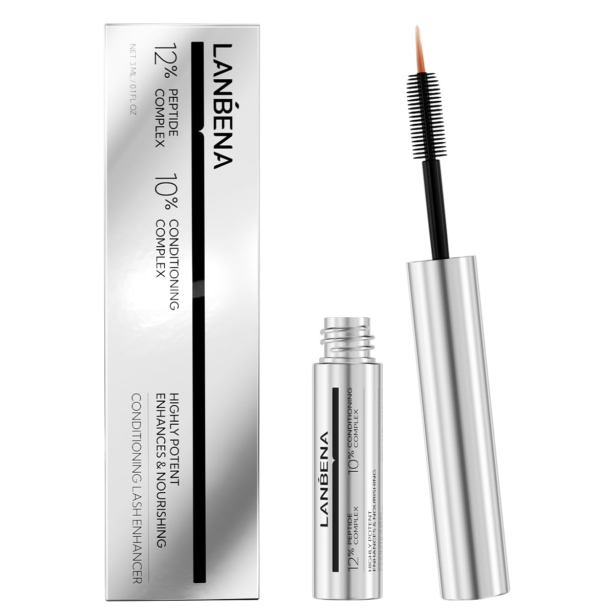 Sérum Para El Crecimiento De Pestañas Lanbena Lash Enhancing, 3 Ml - Venta Internacional.
