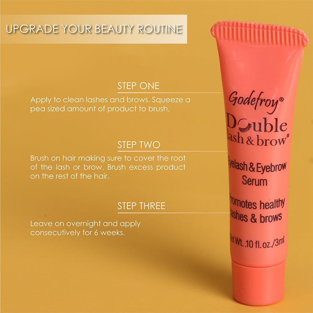 Foto 2 | Tratamiento Para Pestañas Y Cejas Godefroy Double Lash 3 Ml - Venta Internacional.