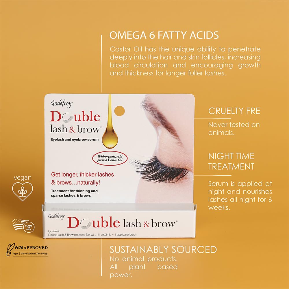 Foto 5 pulgar | Tratamiento Para Pestañas Y Cejas Godefroy Double Lash 3 Ml - Venta Internacional.