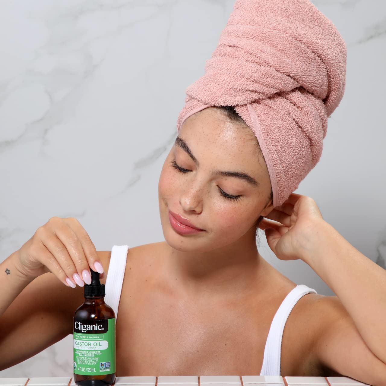 Foto 6 pulgar | Aceite De Ricino Cliganic 100% Orgánico Con Kit De Pestañas De 120 Ml - Venta Internacional.