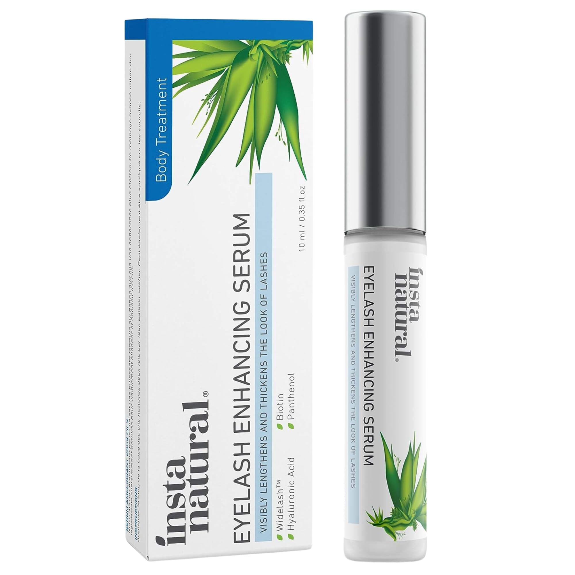 Sérum Realzador De Pestañas Instanatural Con Pestañas Anchas, Biotina, 10 Ml - Venta Internacional.