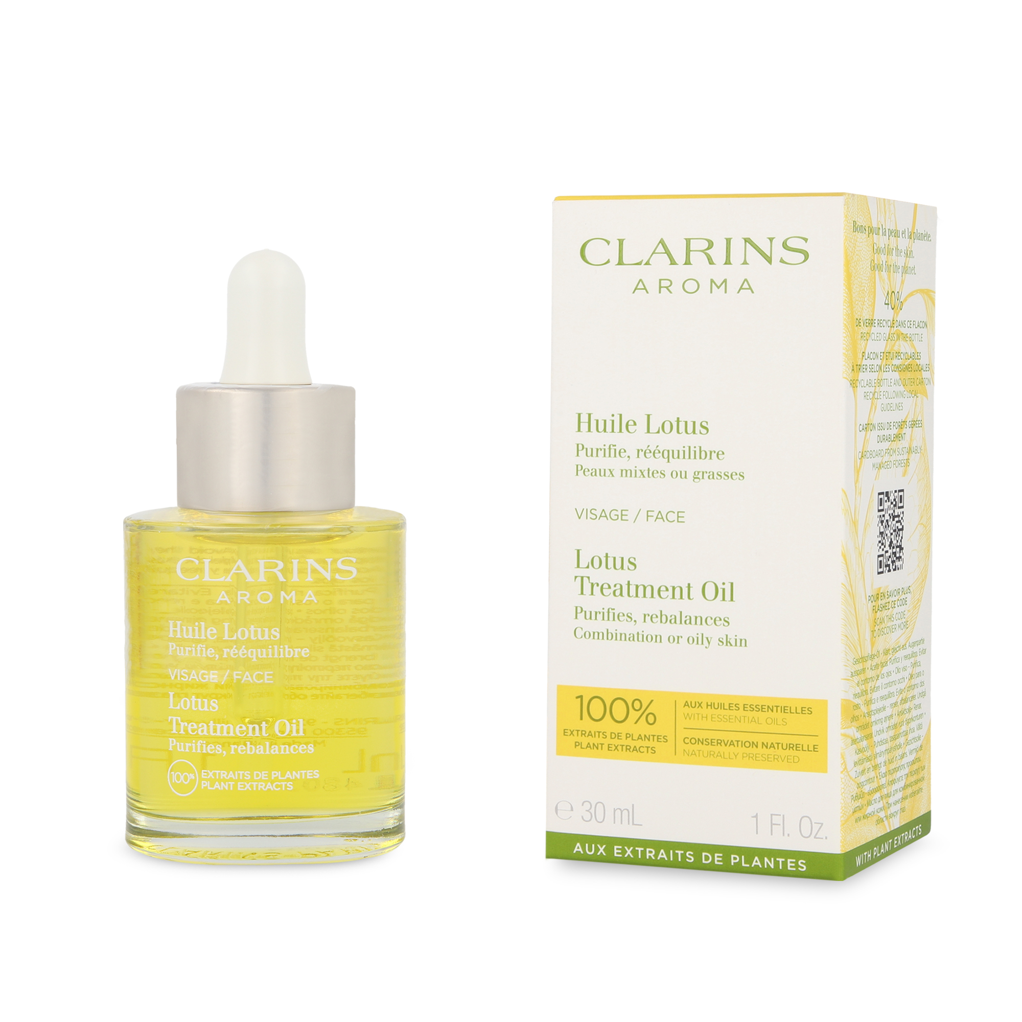 Foto 2 pulgar | Aceite Facial Clarins Lotus Face Treatment Oil 30 ML