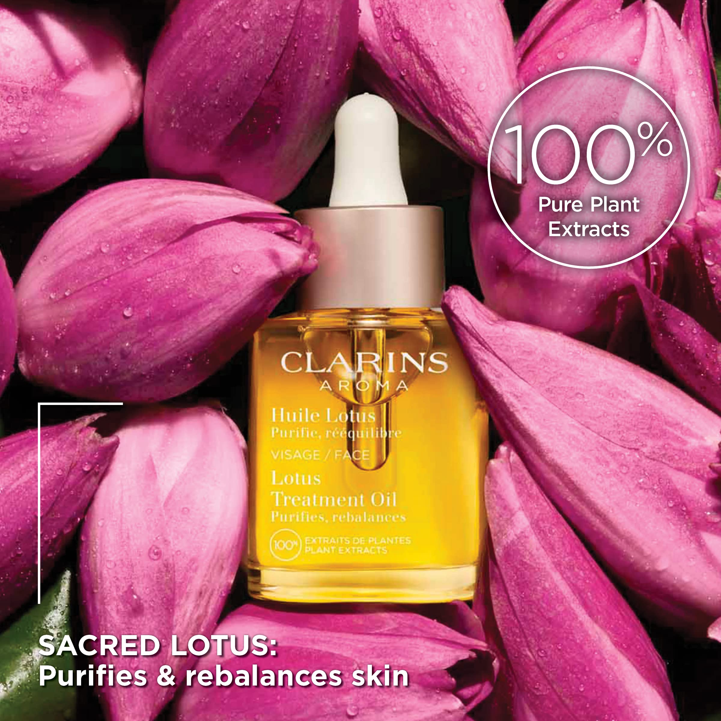 Foto 4 pulgar | Tratamiento de Aceite Facial Clarins Lotus Hidrata Tonifica y Equilibra - Venta Internacional