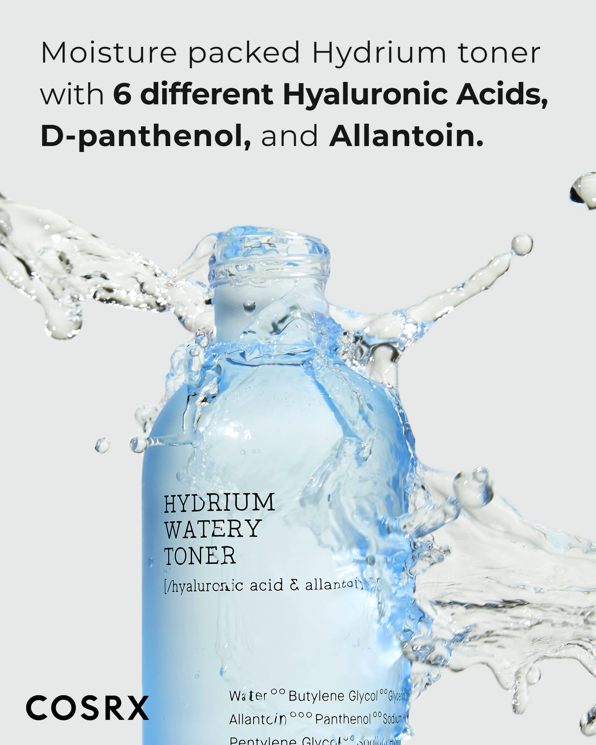 Foto 3 pulgar | Tónico Cosrx Hydrium Watery 280 Ml Con Ácido Hialurónico - Venta Internacional.