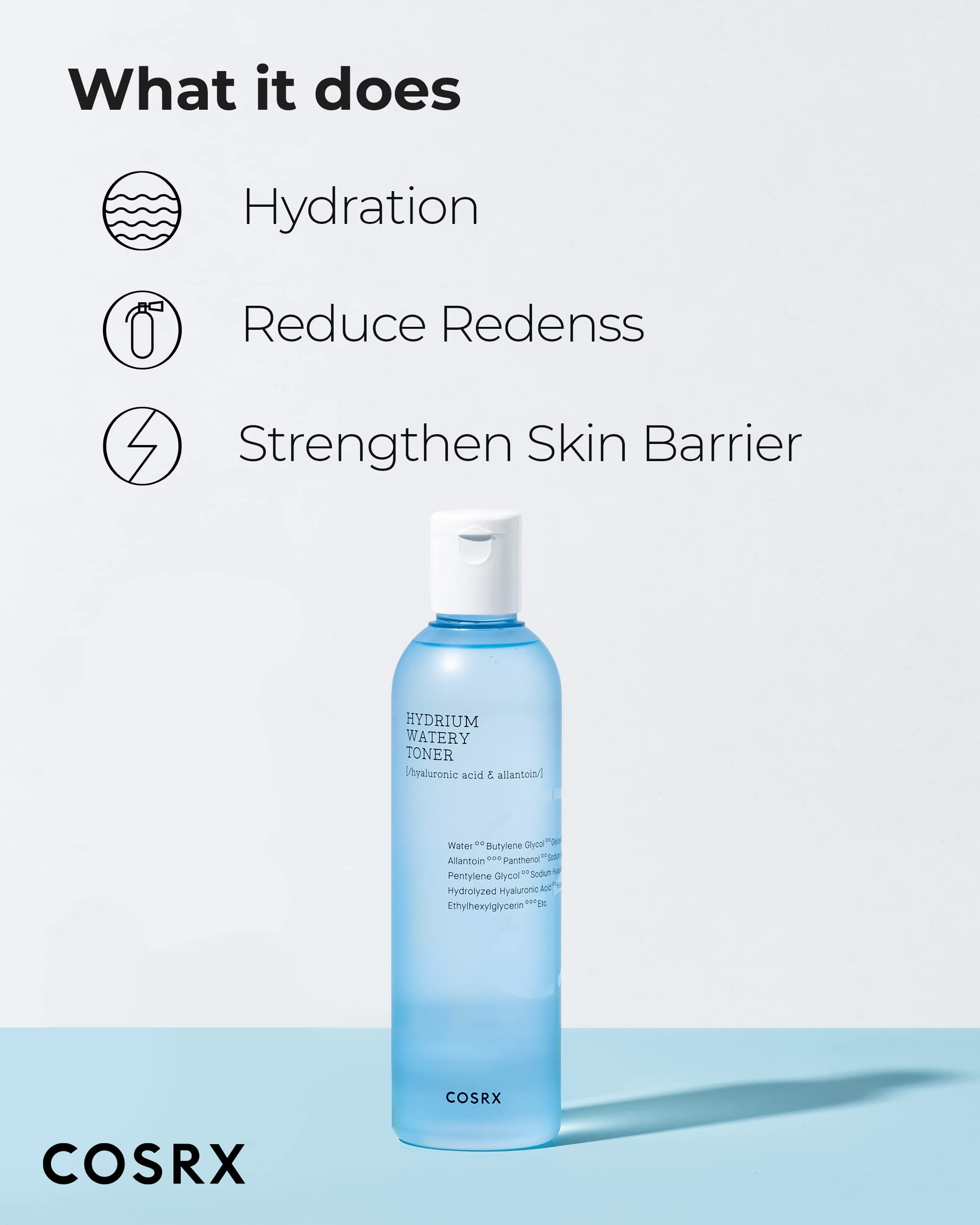 Foto 3 | Tónico Cosrx Hydrium Watery 280 Ml Con Ácido Hialurónico - Venta Internacional.