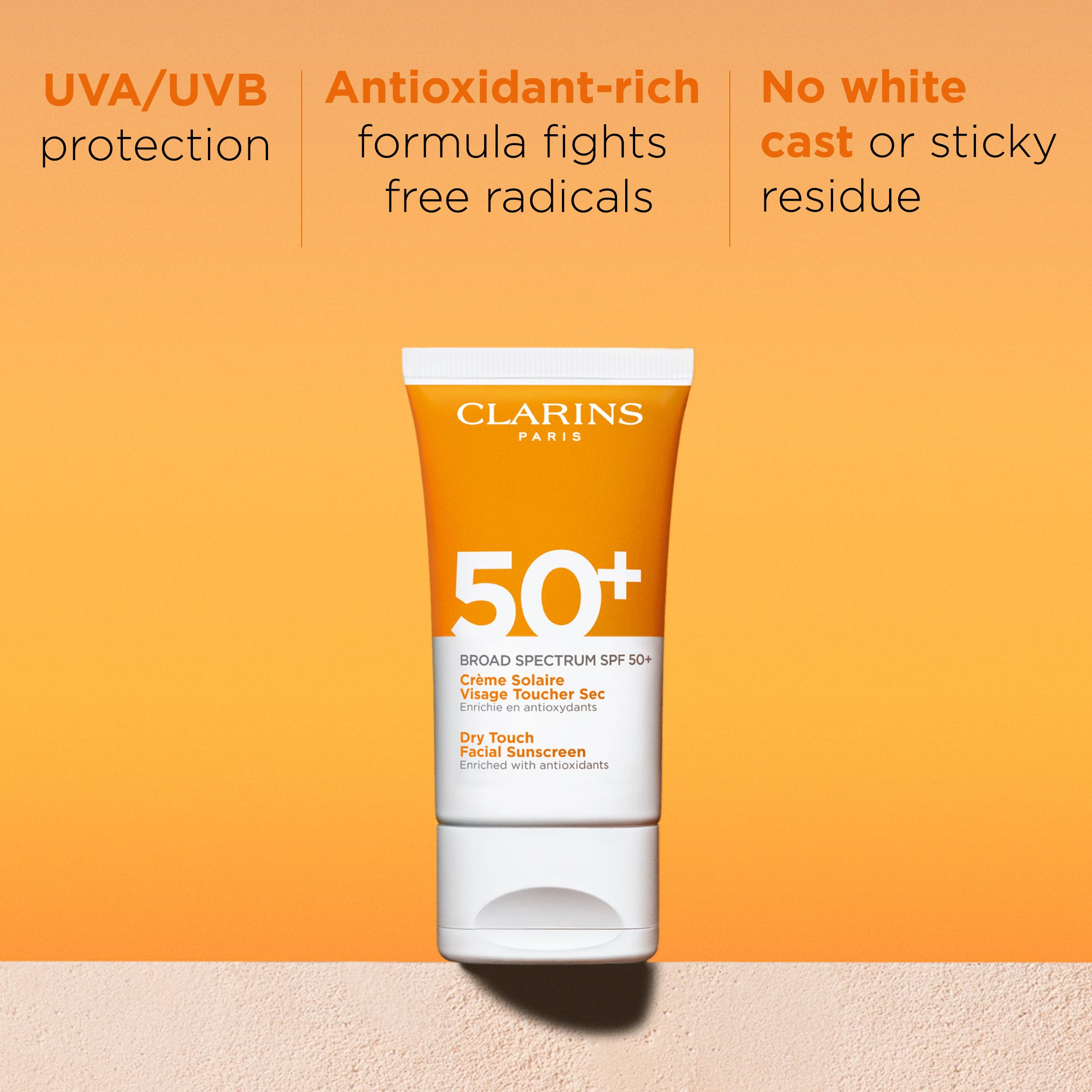 Foto 2 | Protector Solar Clarins Dry Touch Face Spf 50+, 50 Ml, Amplio Espectro - Venta Internacional.