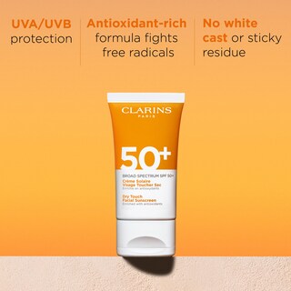 Foto 2 | Protector Solar Clarins Dry Touch Face Spf 50+, 50 Ml, Amplio Espectro - Venta Internacional.