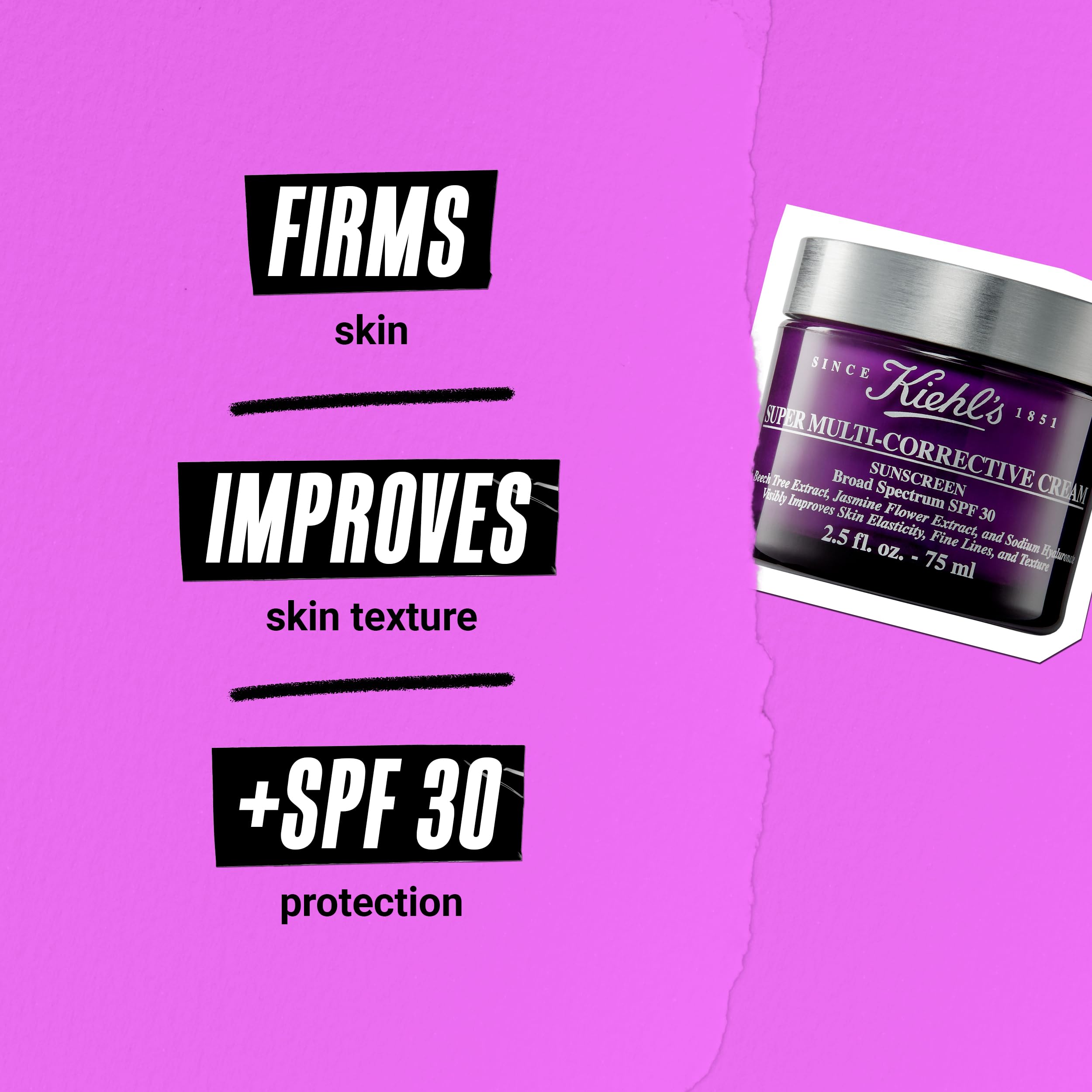 Foto 4 pulgar | Crema Hidratante Kiehl's Super Multicorrectiva Spf 30 75 Ml - Venta Internacional.