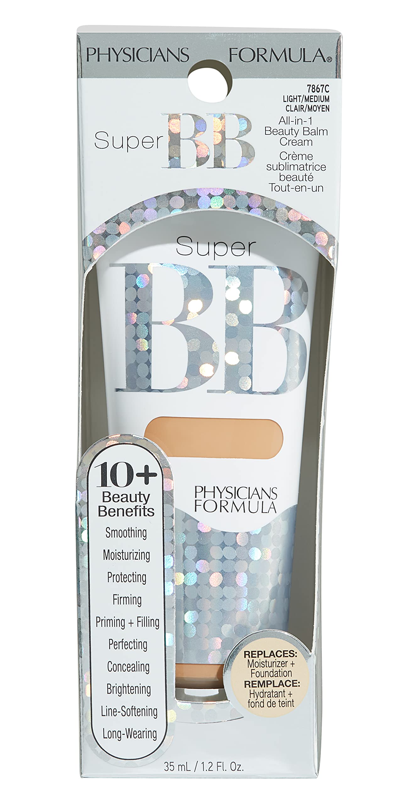 Foto 4 pulgar | Bálsamo De Belleza Physicians Formula Super Bb Light/medium - Venta Internacional.
