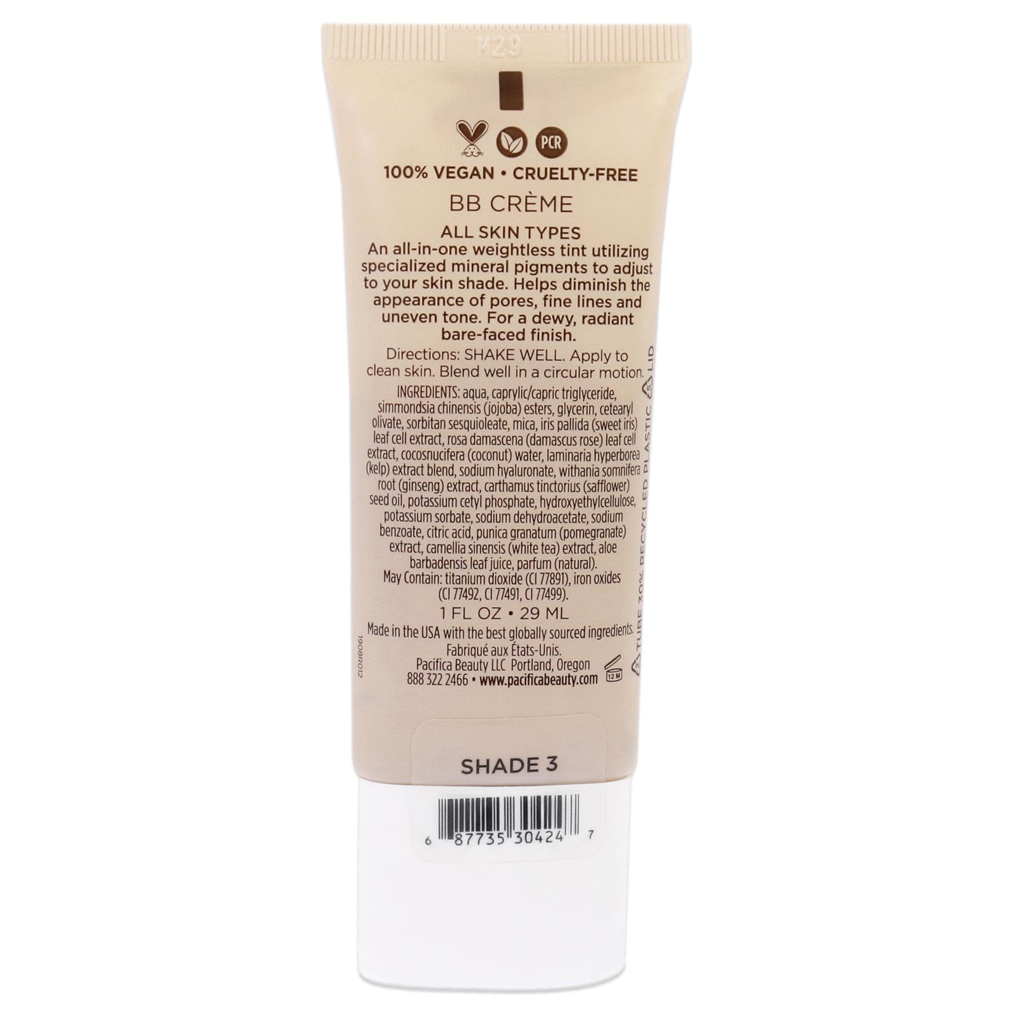 Foto 3 pulgar | Crema Bb Pacifica Beauty Alight, Multimineral, 30 Ml, Tono 03 - Venta Internacional.