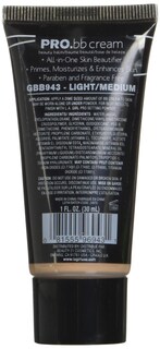 Foto 2 | Bálsamo De Belleza Bb Cream L.a. Girl Pro Hd, Ligero Y Mediano, 30 Ml - Venta Internacional.