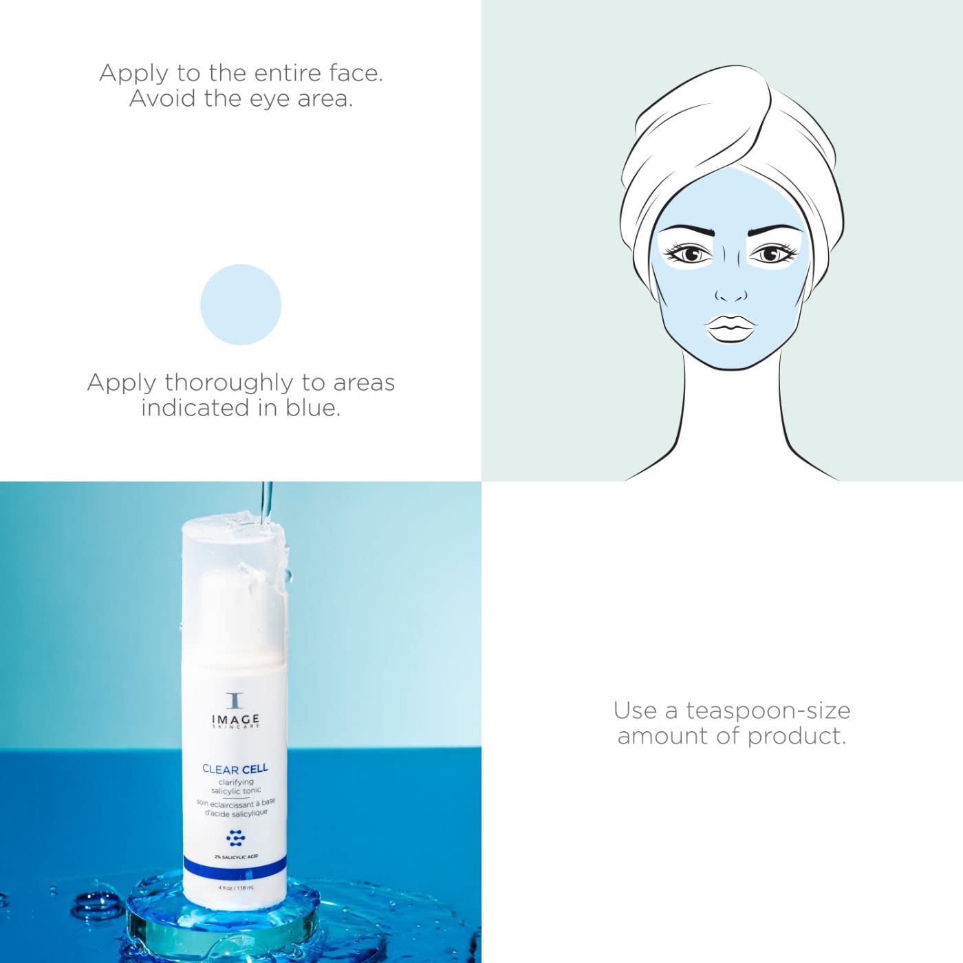 Foto 4 pulgar | Tonic Image Skincare Clear Cell, Salicílico, 120 Ml - Venta Internacional.