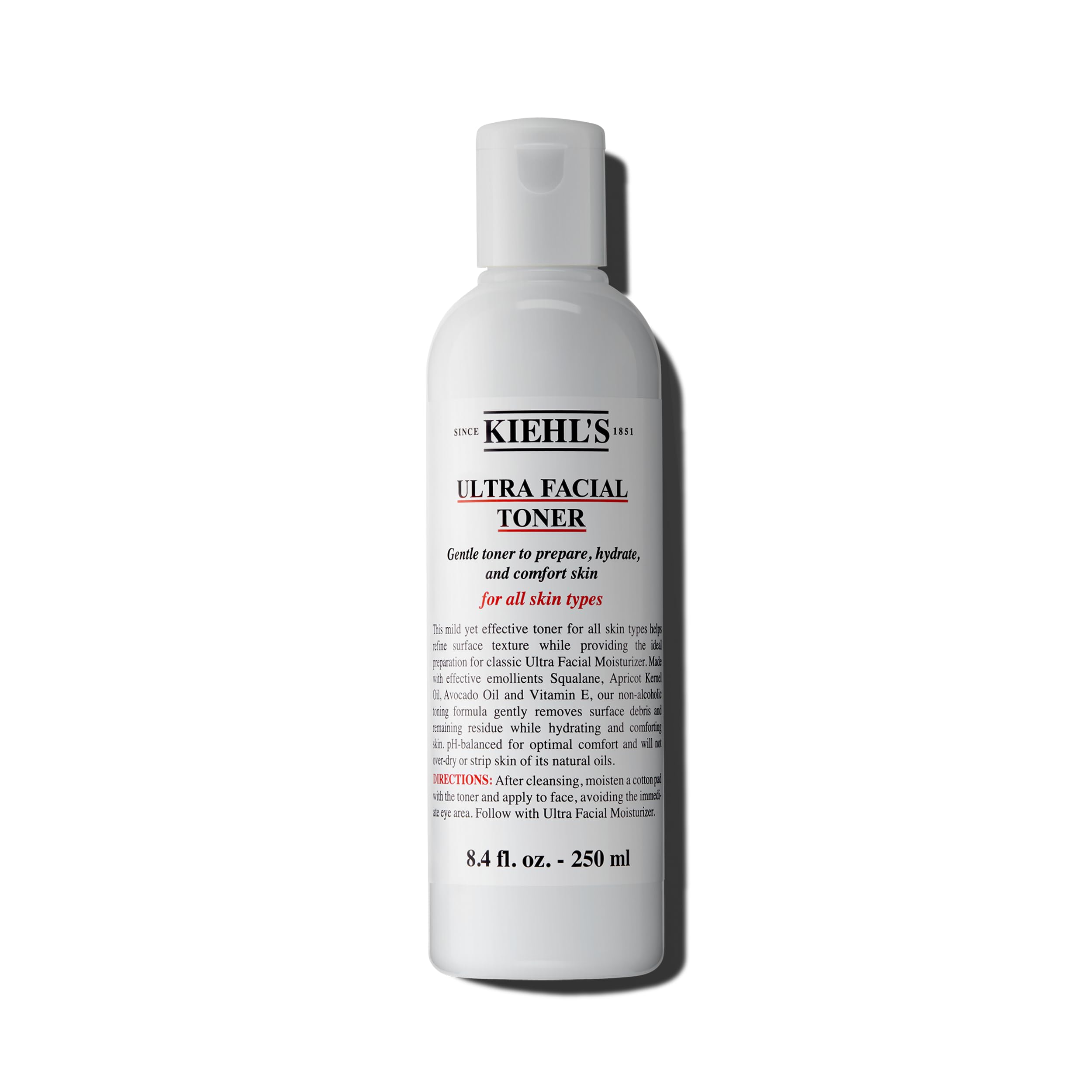 Tónico Facial Kiehl's Ultra Facial Toner Con Escualano, 250 Ml - Venta Internacional.