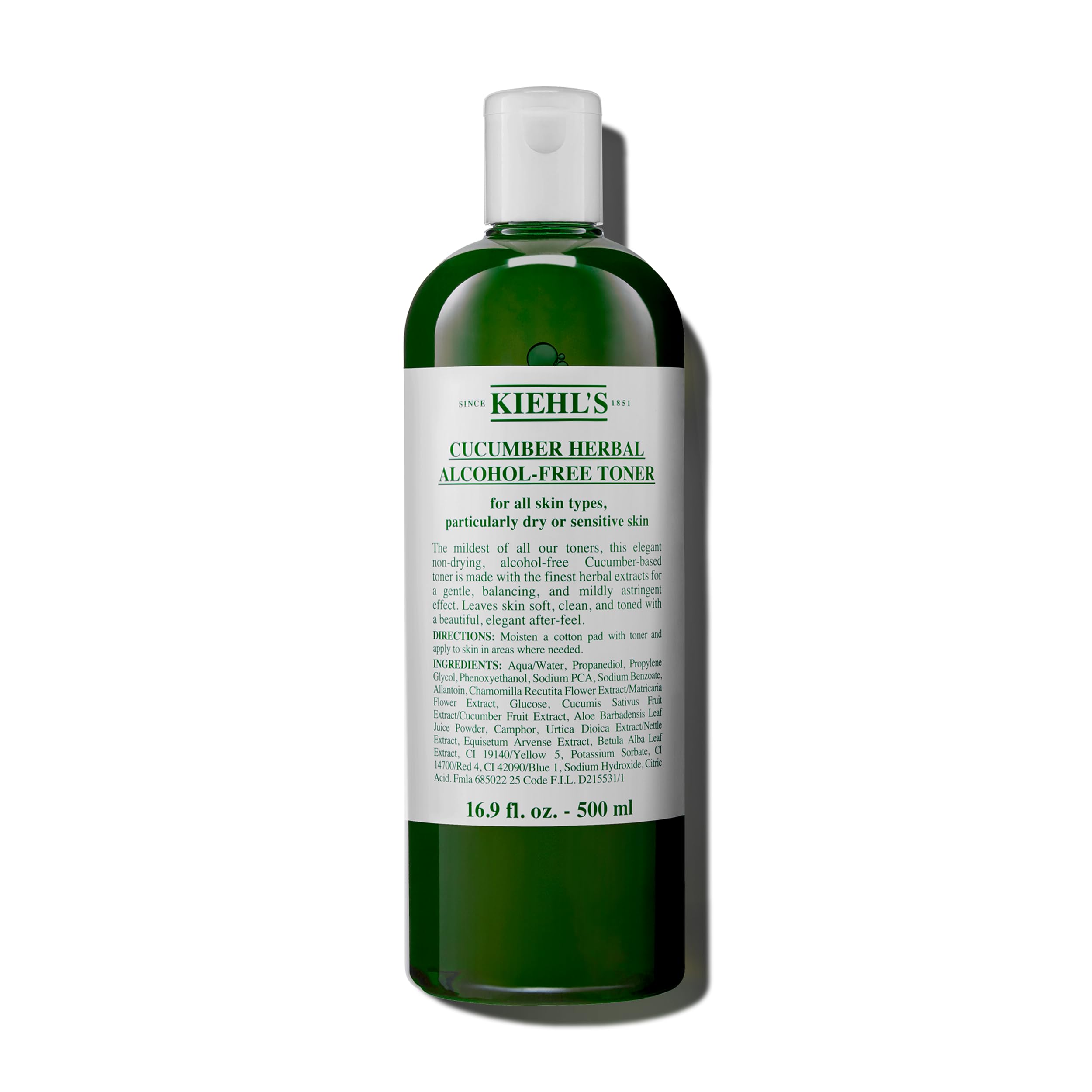 Tónico Facial Kiehl's Pepino Herbal Sin Alcohol, 500 Ml - Venta Internacional.