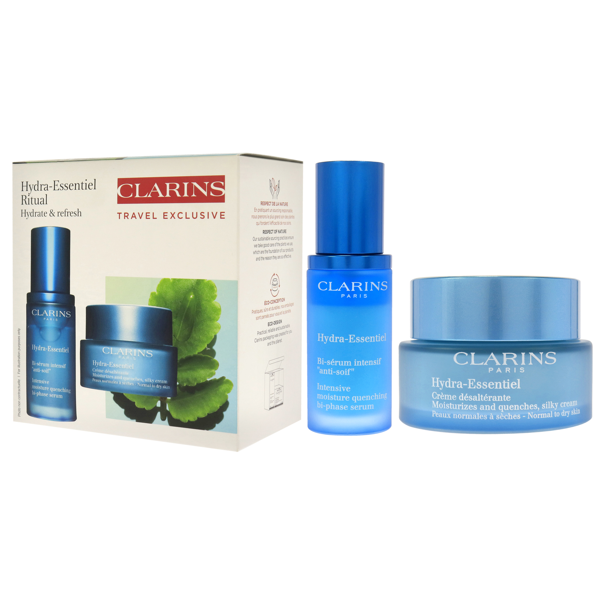 Foto 4 | Set De Cuidado De La Piel Clarins Hydra-essentiel Experts Set De 2 Piezas - Venta Internacional.