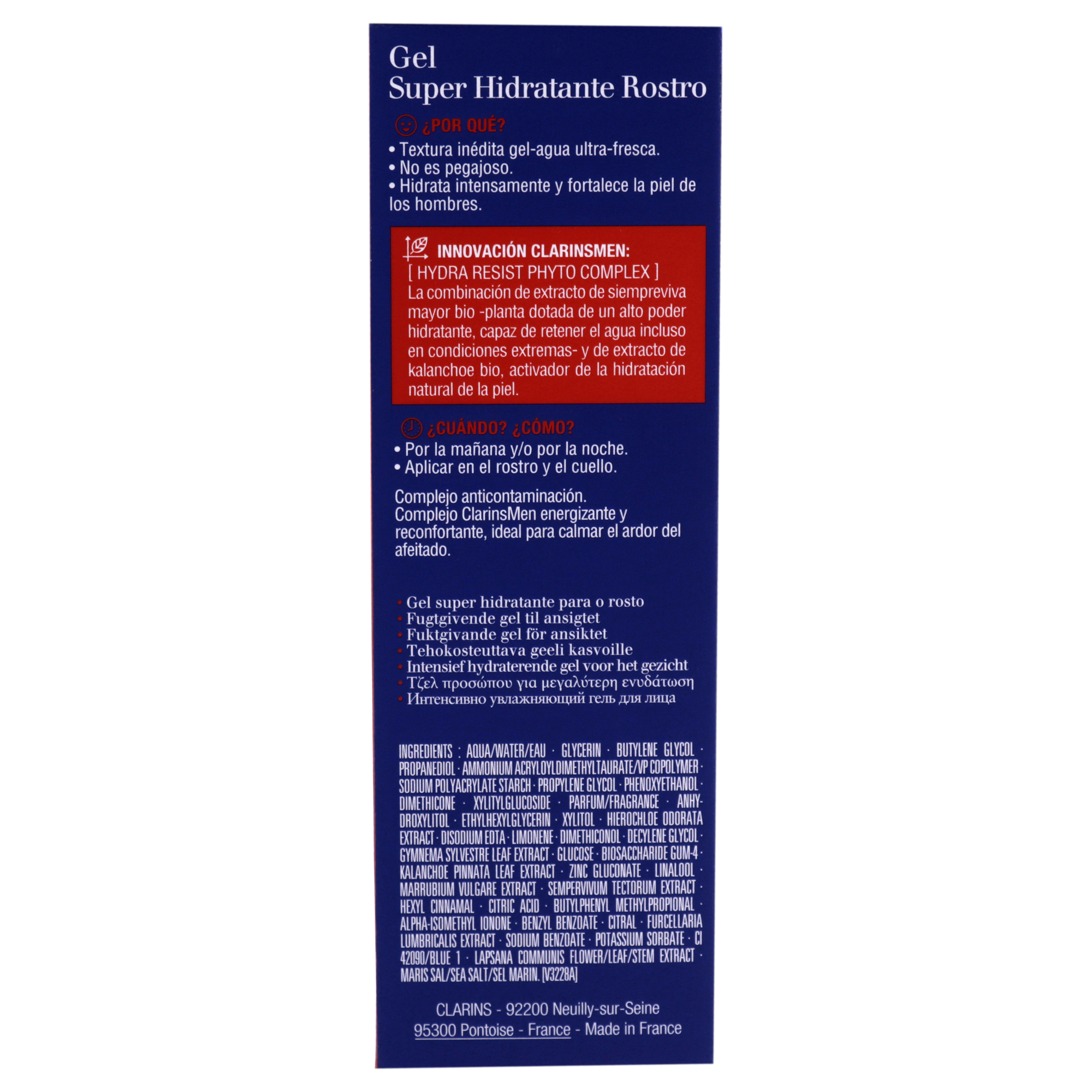 Foto 7 pulgar | Gel Hidratante Clarins Men Super 50 Ml Para Hombre - Venta Internacional.