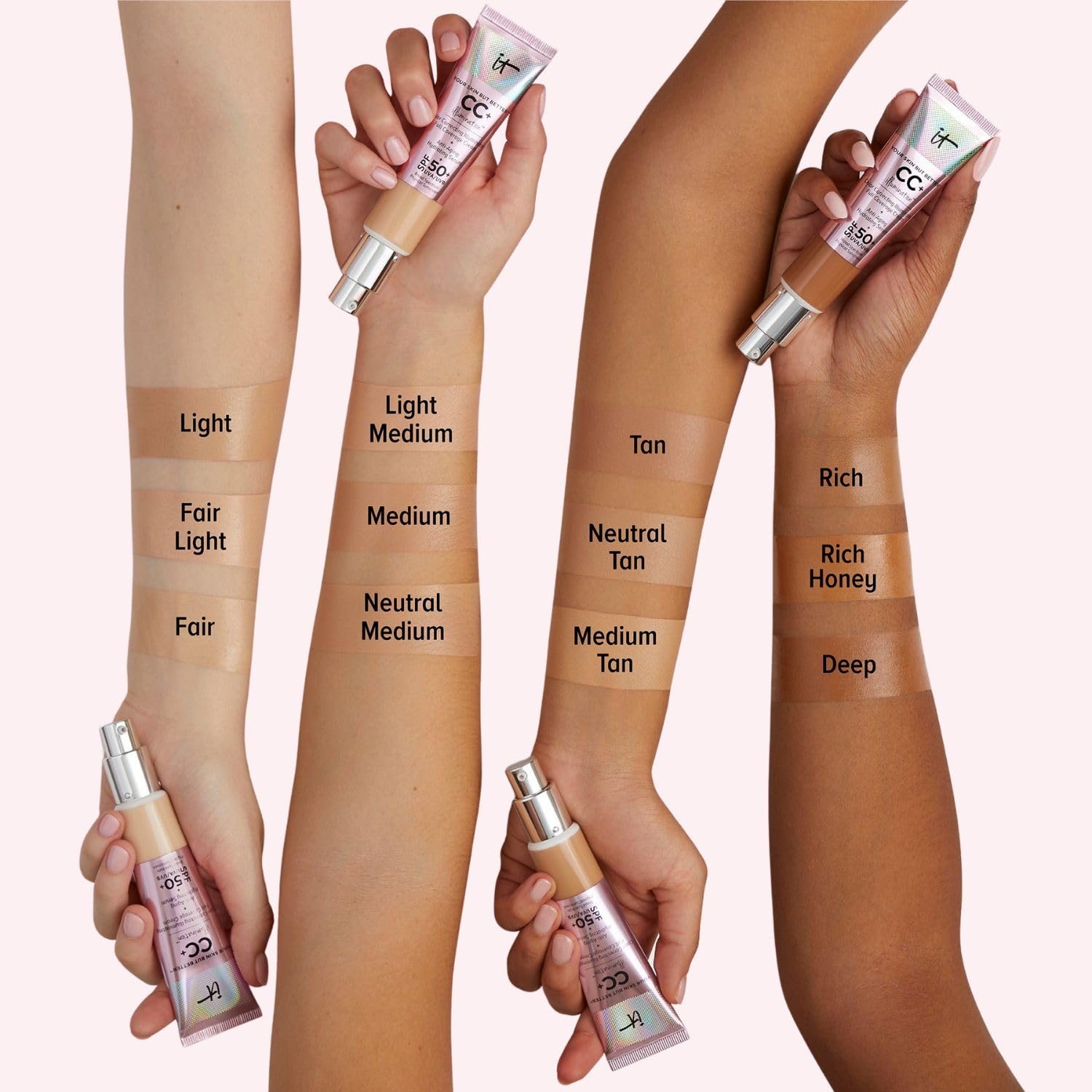 Foto 7 pulgar | Foundation It Cosmetics Your Skin But Better Cc+ Cream Illumination Spf 50+ 30 Ml - Venta Internacional.