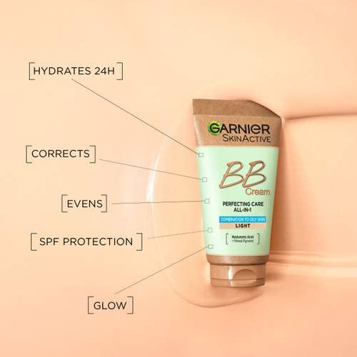 Foto 4 pulgar | Bb Cream Garnier Skin Naturals, De Combinación A Grasa, 50 Ml - Venta Internacional.