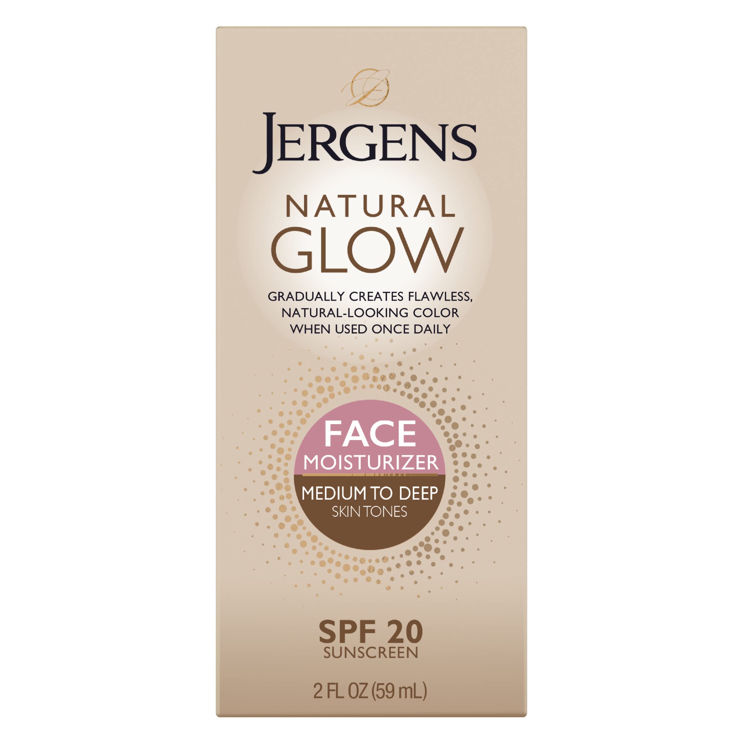 Foto 2 pulgar | Hidratante Facial Autobronceador Jergens Natural Glow Spf 20 - Venta Internacional.