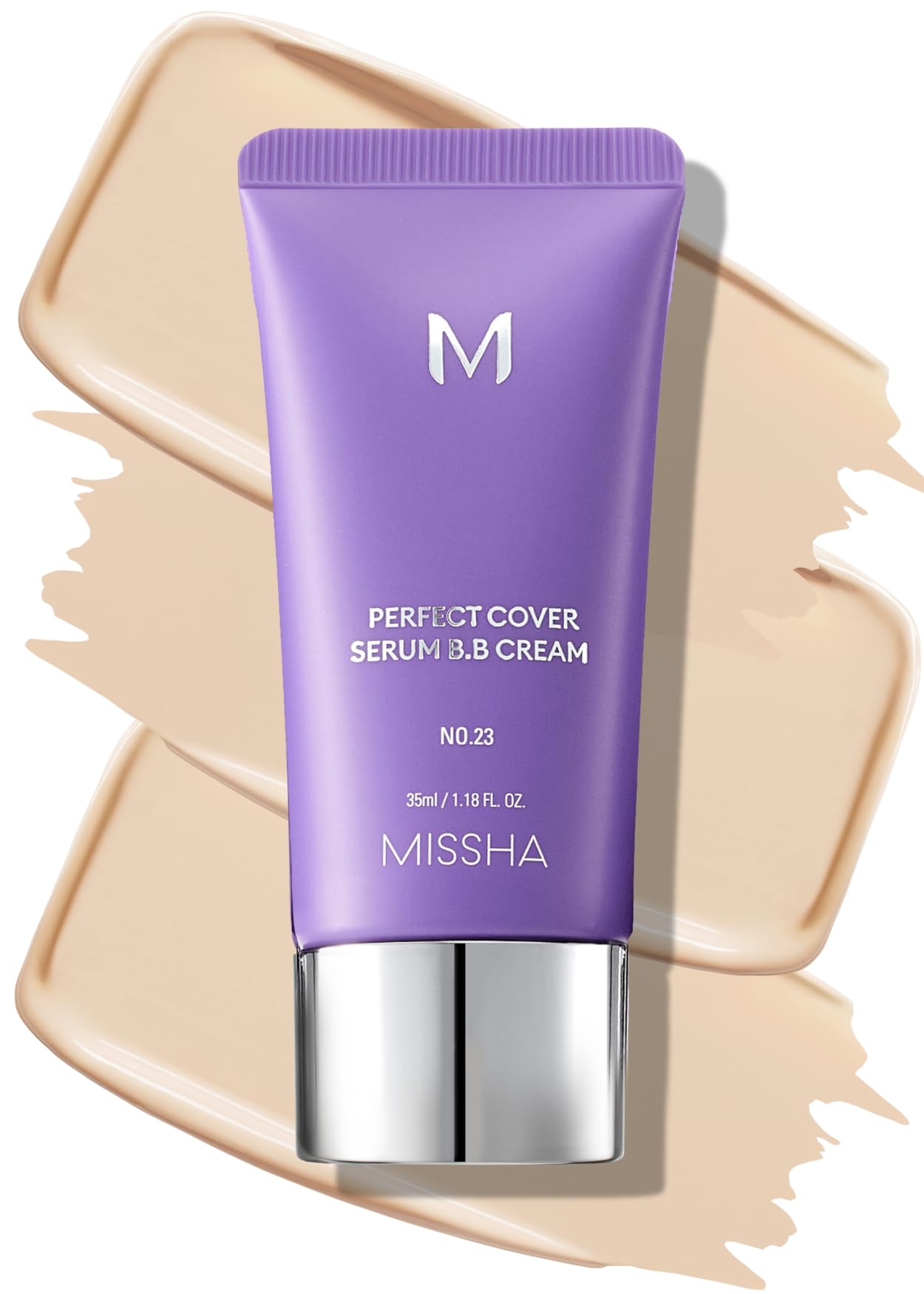 Sérum Bb Cream Missha M Perfect Cover N.º 21, Color Beige Claro, 35 Ml - Venta Internacional.