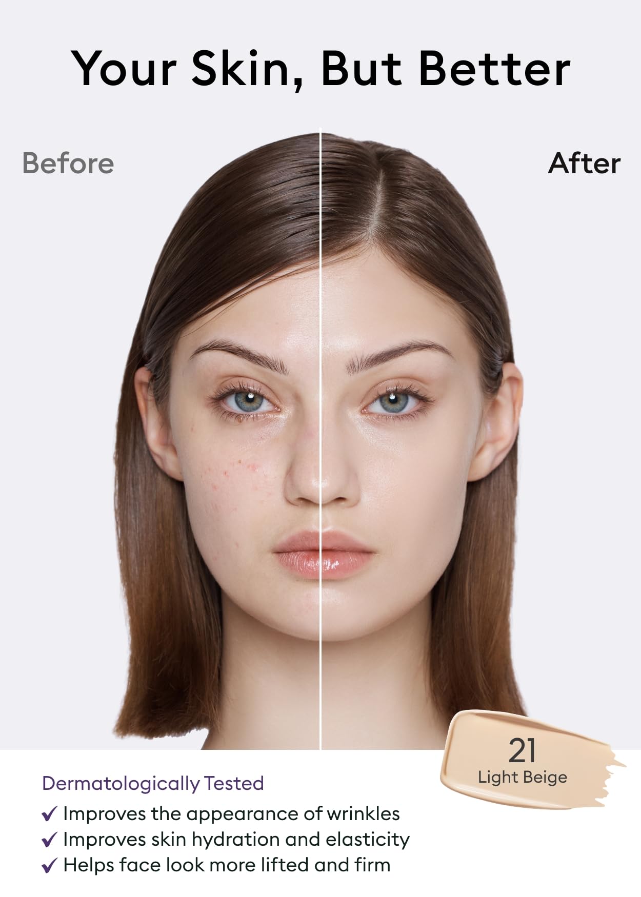 Foto 4 pulgar | Sérum Bb Cream Missha M Perfect Cover N.º 21, Color Beige Claro, 35 Ml - Venta Internacional.