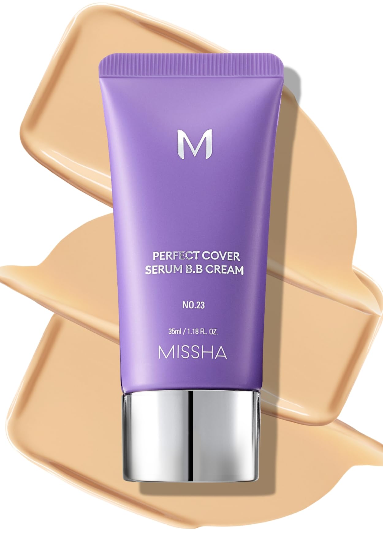 Sérum Bb Cream Missha M Perfect Cover N.º 25, Color Beige Cálido, 35 Ml - Venta Internacional.