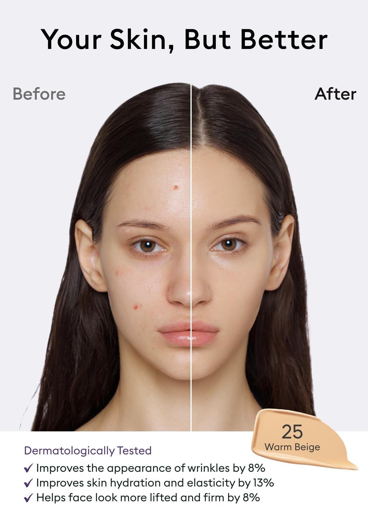 Foto 4 pulgar | Sérum Bb Cream Missha M Perfect Cover N.º 25, Color Beige Cálido, 35 Ml - Venta Internacional.