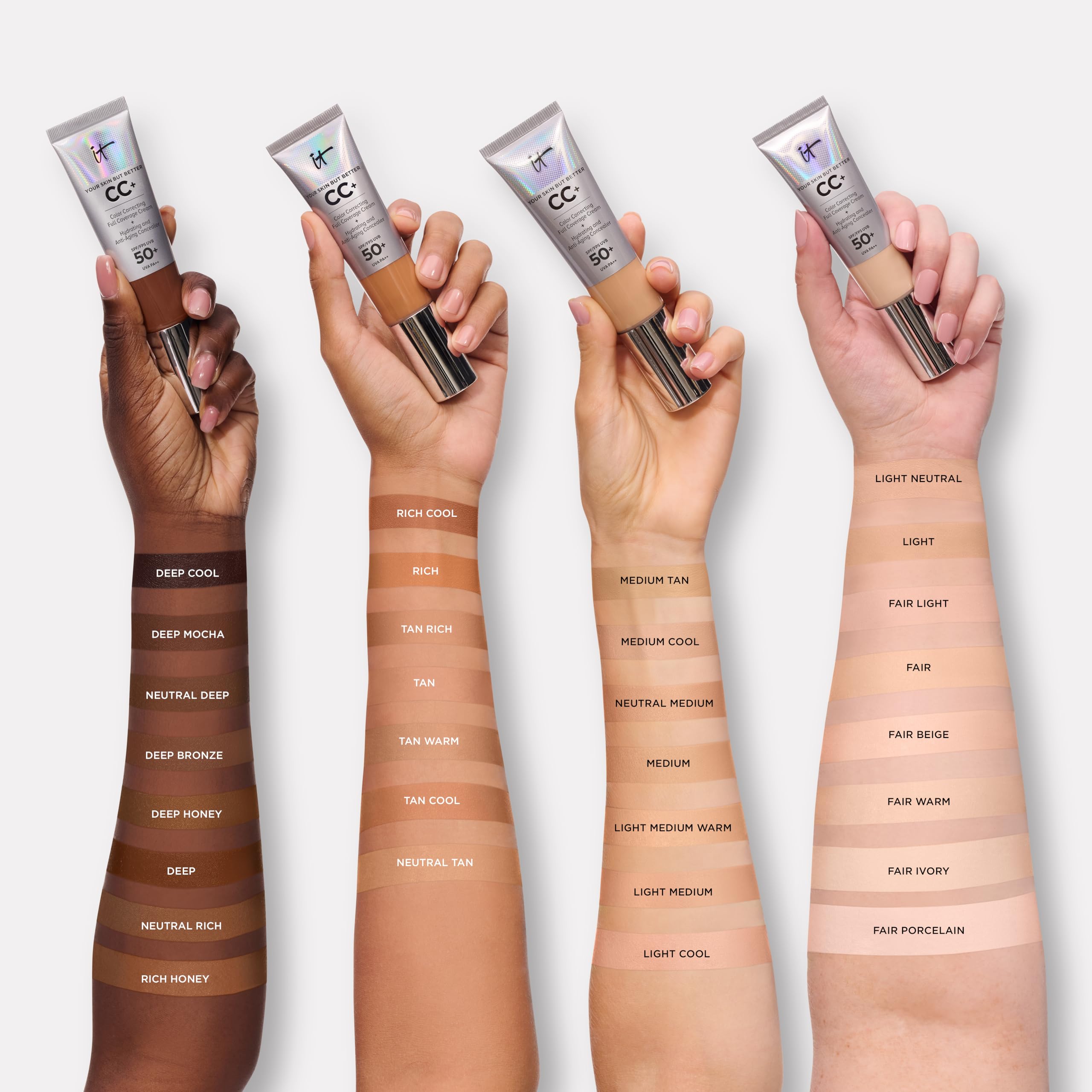 Foto 6 pulgar | Cc Cream It Cosmetics Cc+ Travel Fair Ivory Spf50 12 Ml - Venta Internacional.
